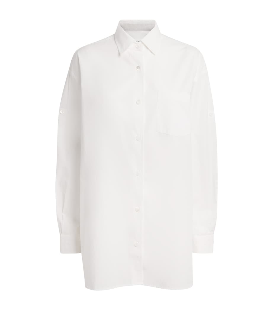 AGOLDE Womens x Maria McManus Organic Cotton Poplin Shirt White Cotton Image 1