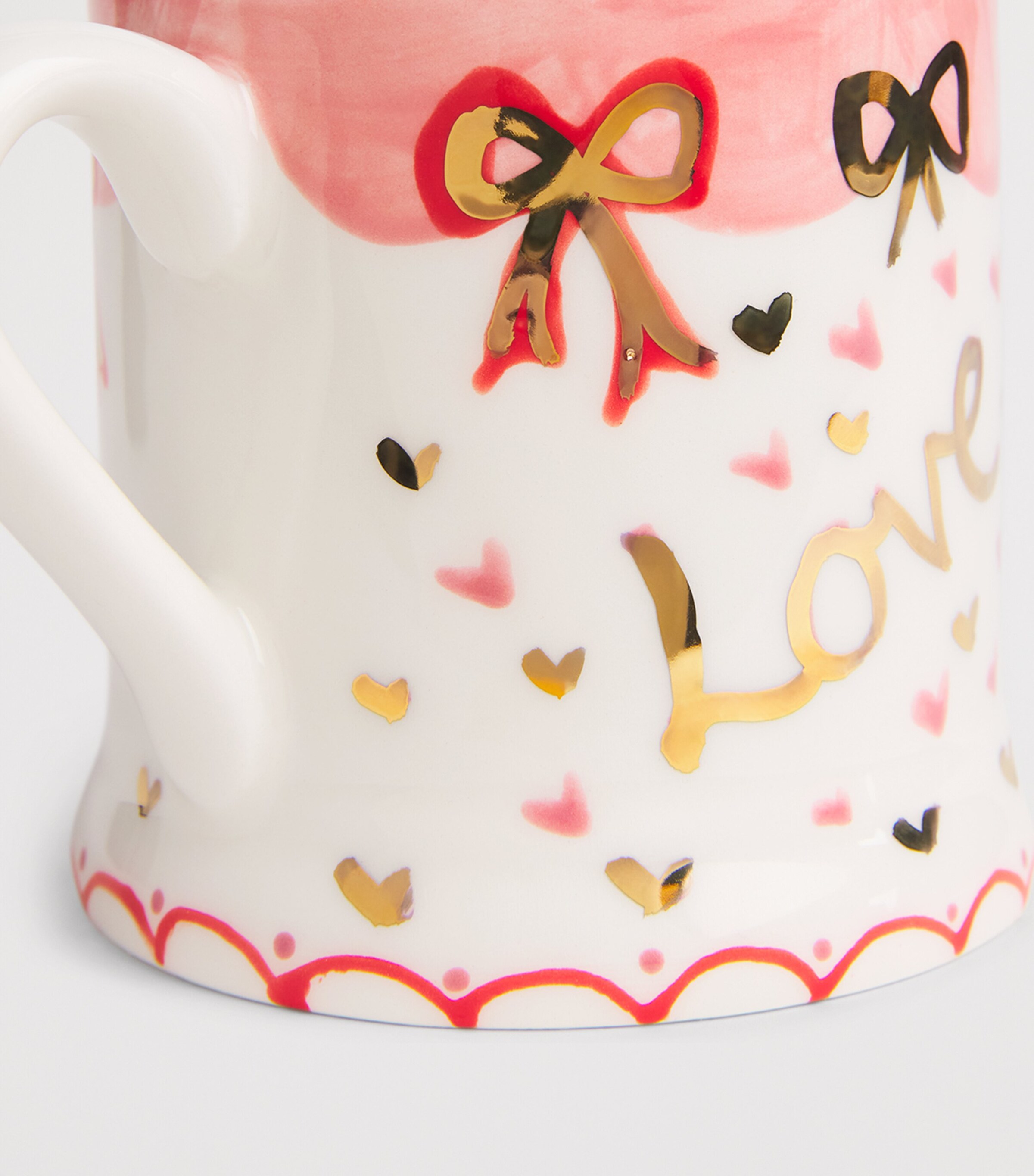 Jayne Redmond Hand-Painted Love Mug White Image 2
