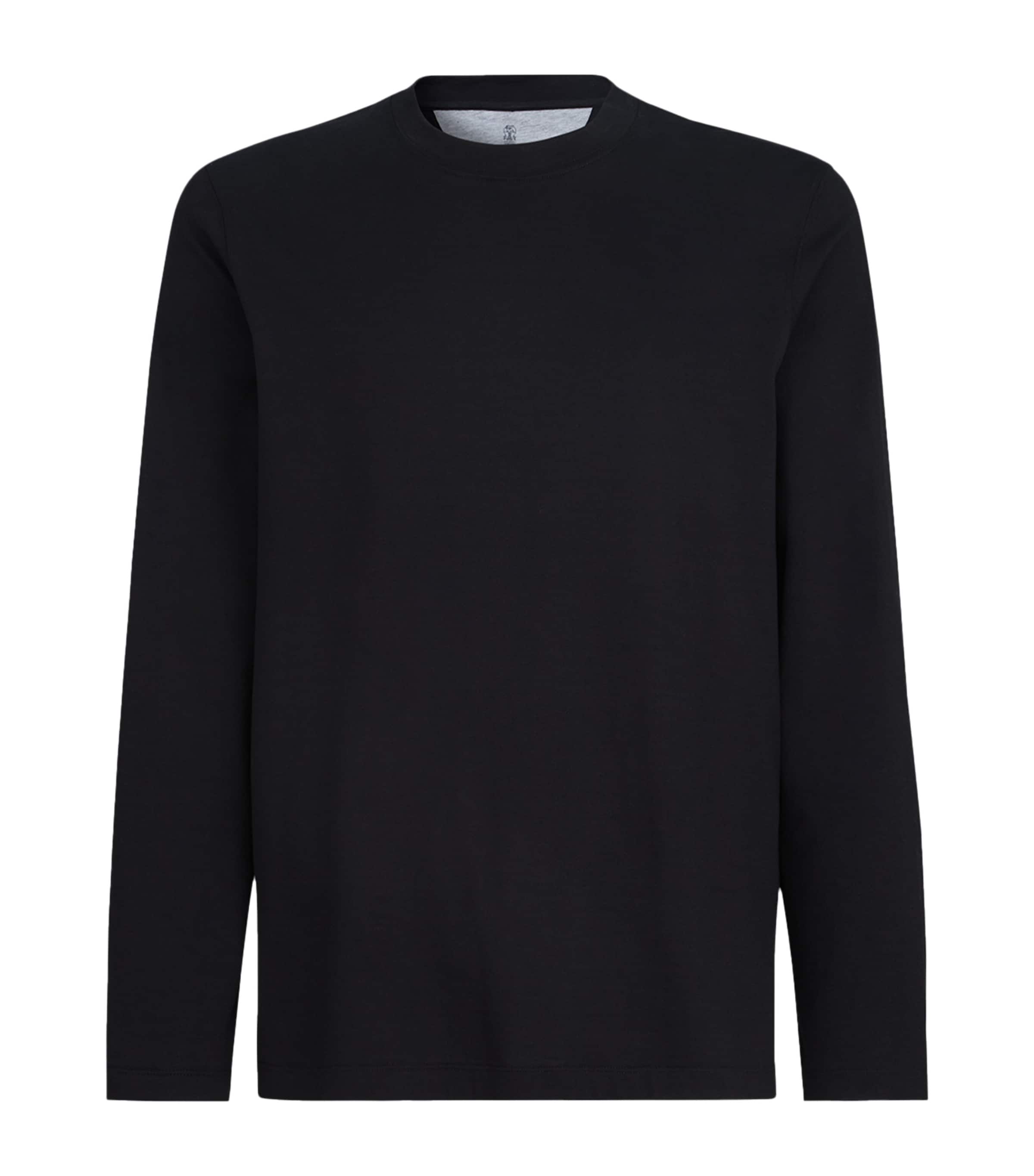 Brunello Cucinelli Mens Cotton Long-Sleeve T-Shirt Image 1