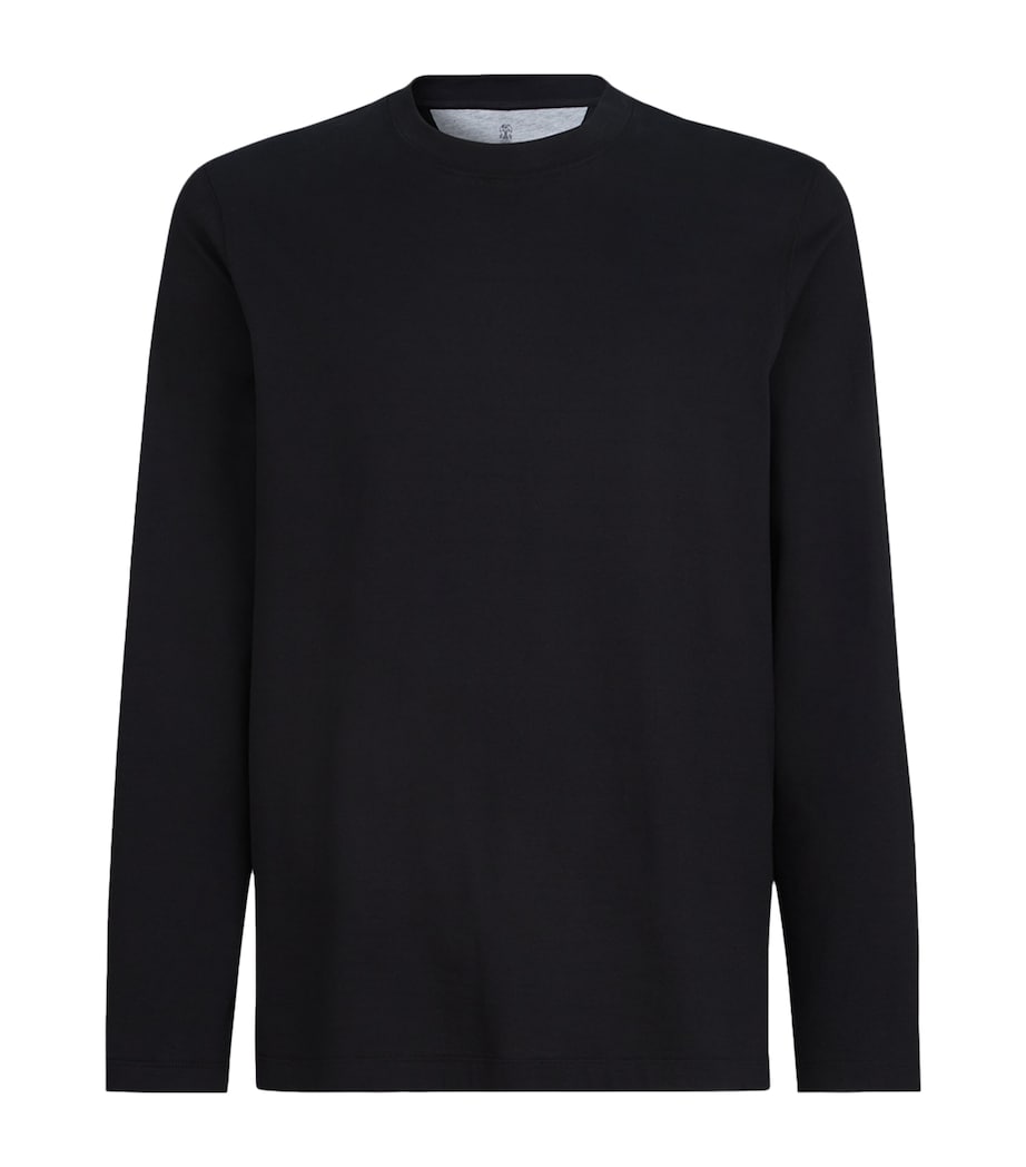 Brunello Cucinelli Mens Cotton Long-Sleeve T-Shirt Image 1