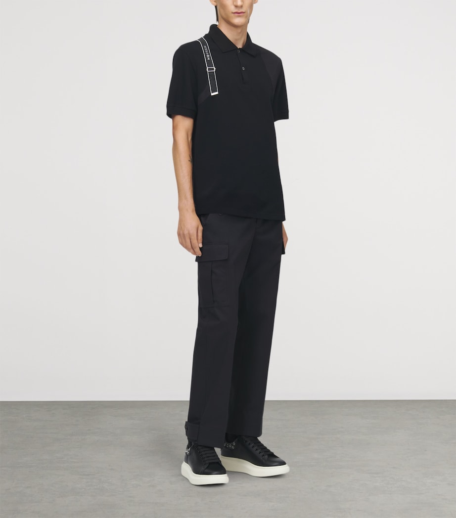 Cotton Harness Polo Shirt 1000 Image 3