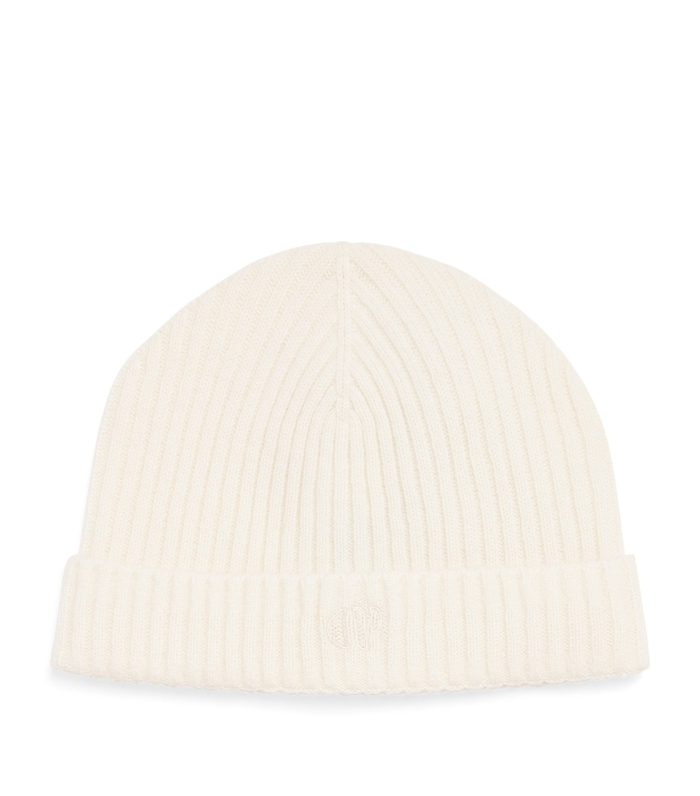 Claudie Pierlot Cashmere Logo Beanie In Gold