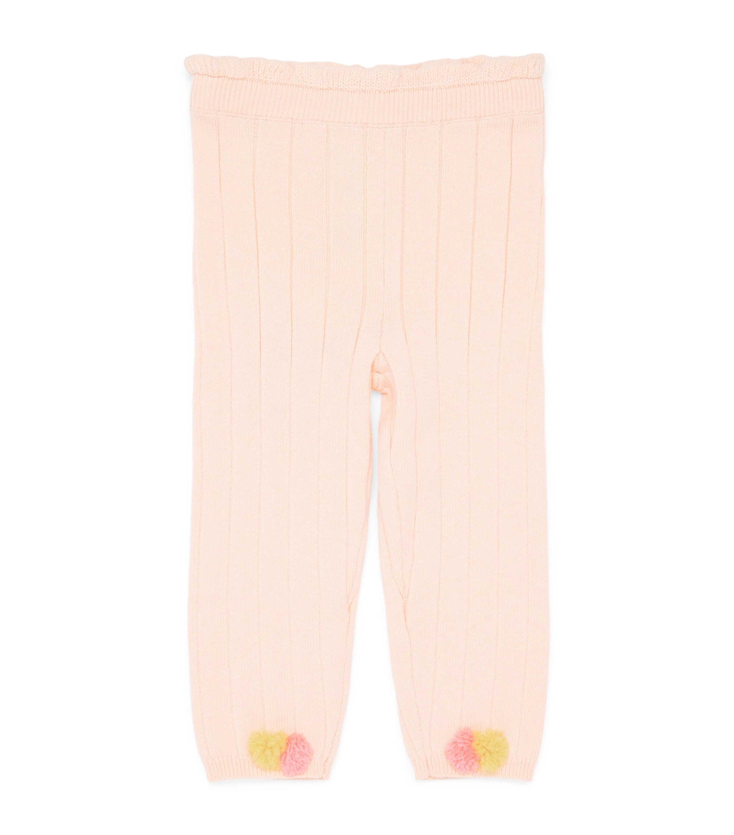 Louise Misha Cotton Ribbed Moldavia Leggings (3-24 Months) Blush Image 1