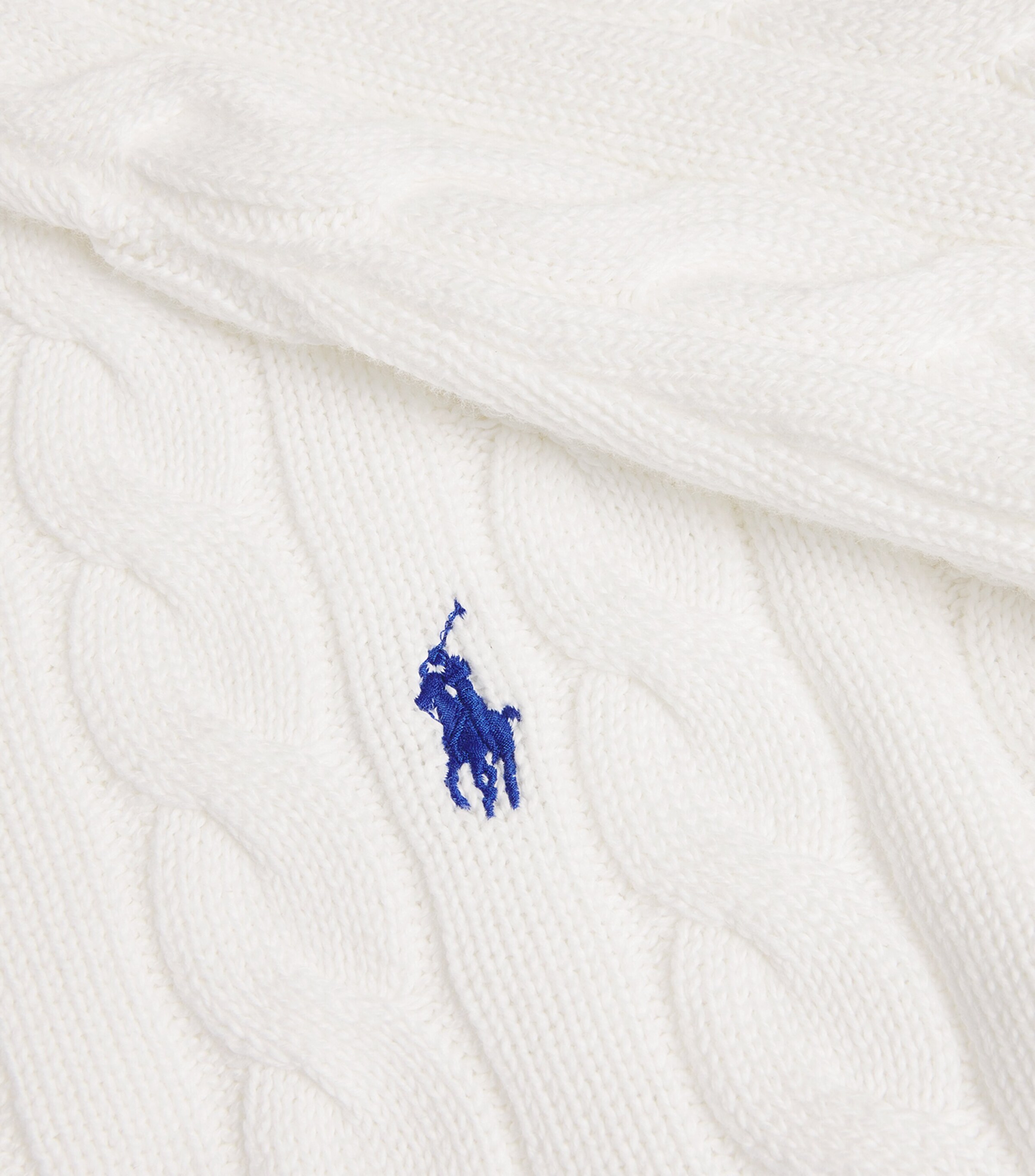 Polo Ralph Lauren Mens Cotton Cable-Knit Sweater White Image 5