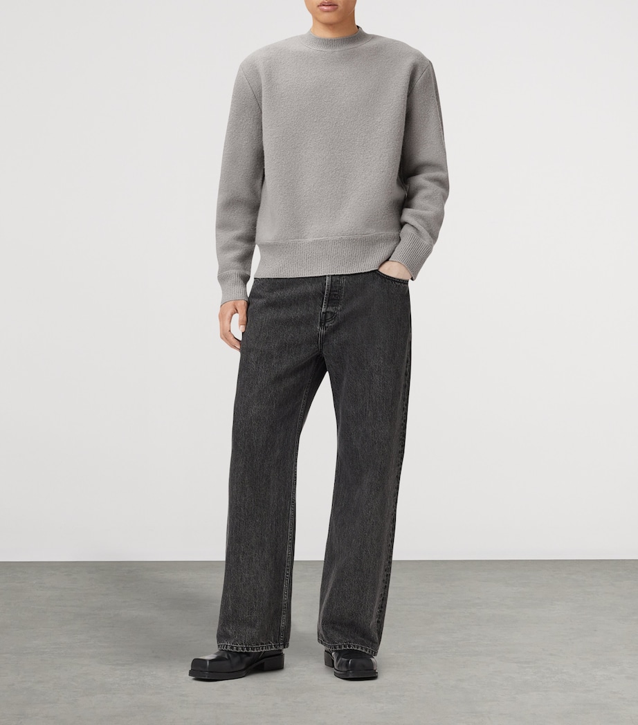 Merino Wool Marko Crew Sweater HENGE GREY Image 4