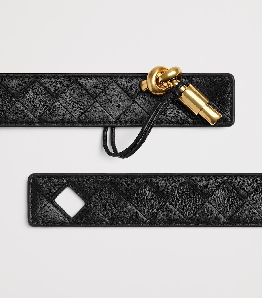 Leather Intrecciato Andiamo Belt 1019 Image 4