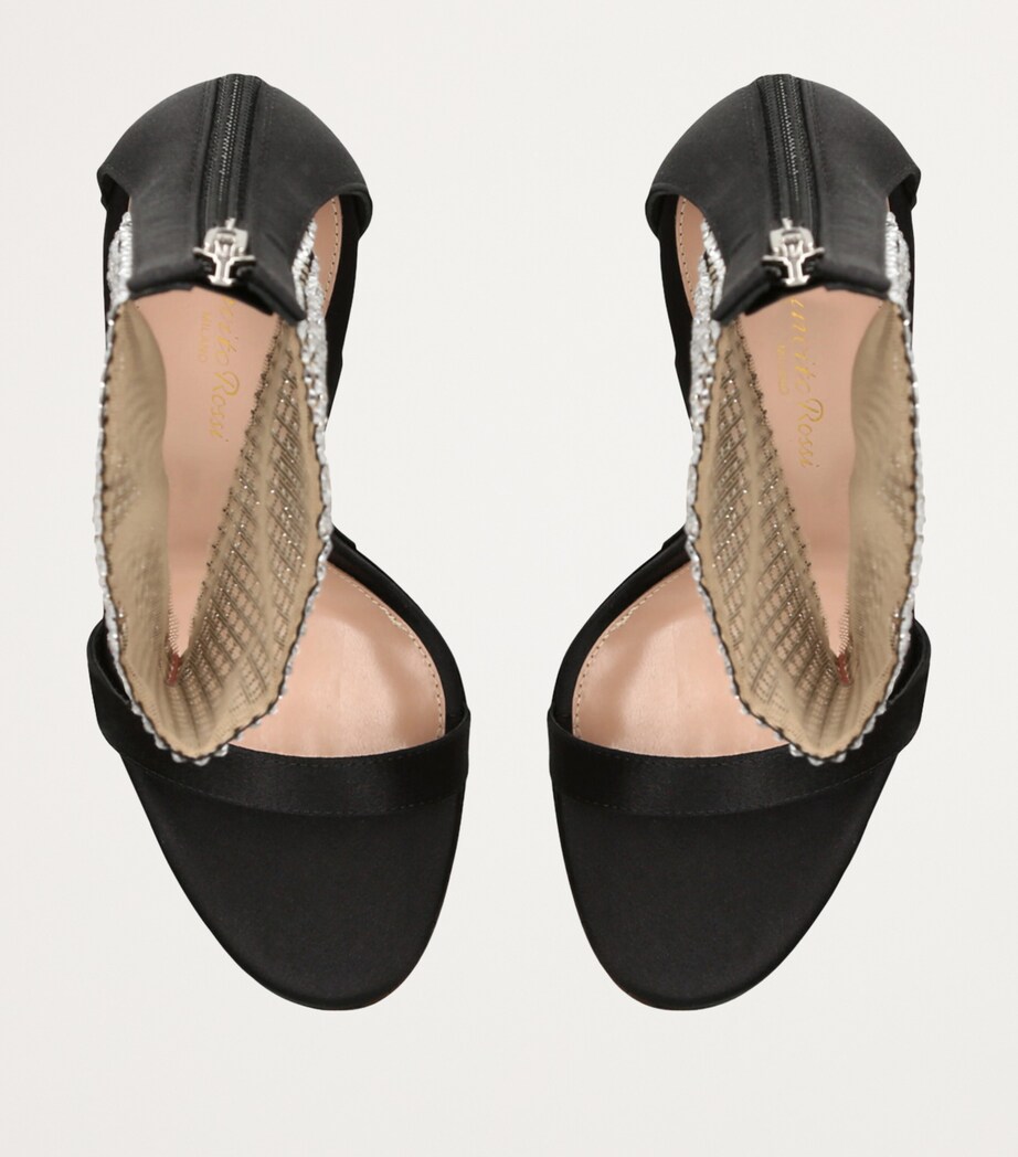 Gianvito Rossi Embellished Adore Heeled Sandals 105 Black Image 4