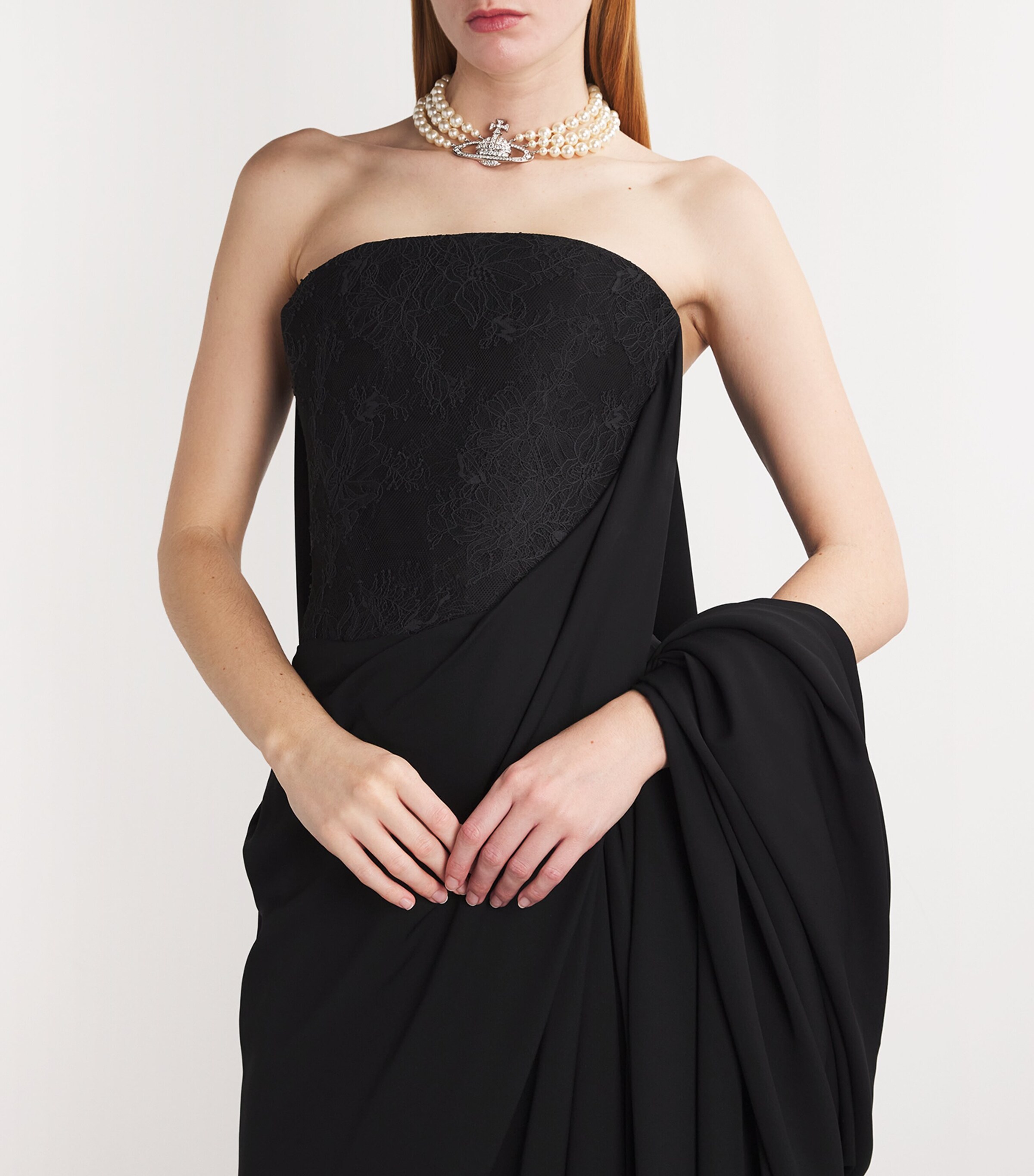Vivienne Westwood Womens Caped Ada Gown Black Image 7