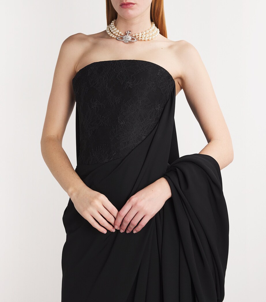 Vivienne Westwood Womens Caped Ada Gown Black Image 7