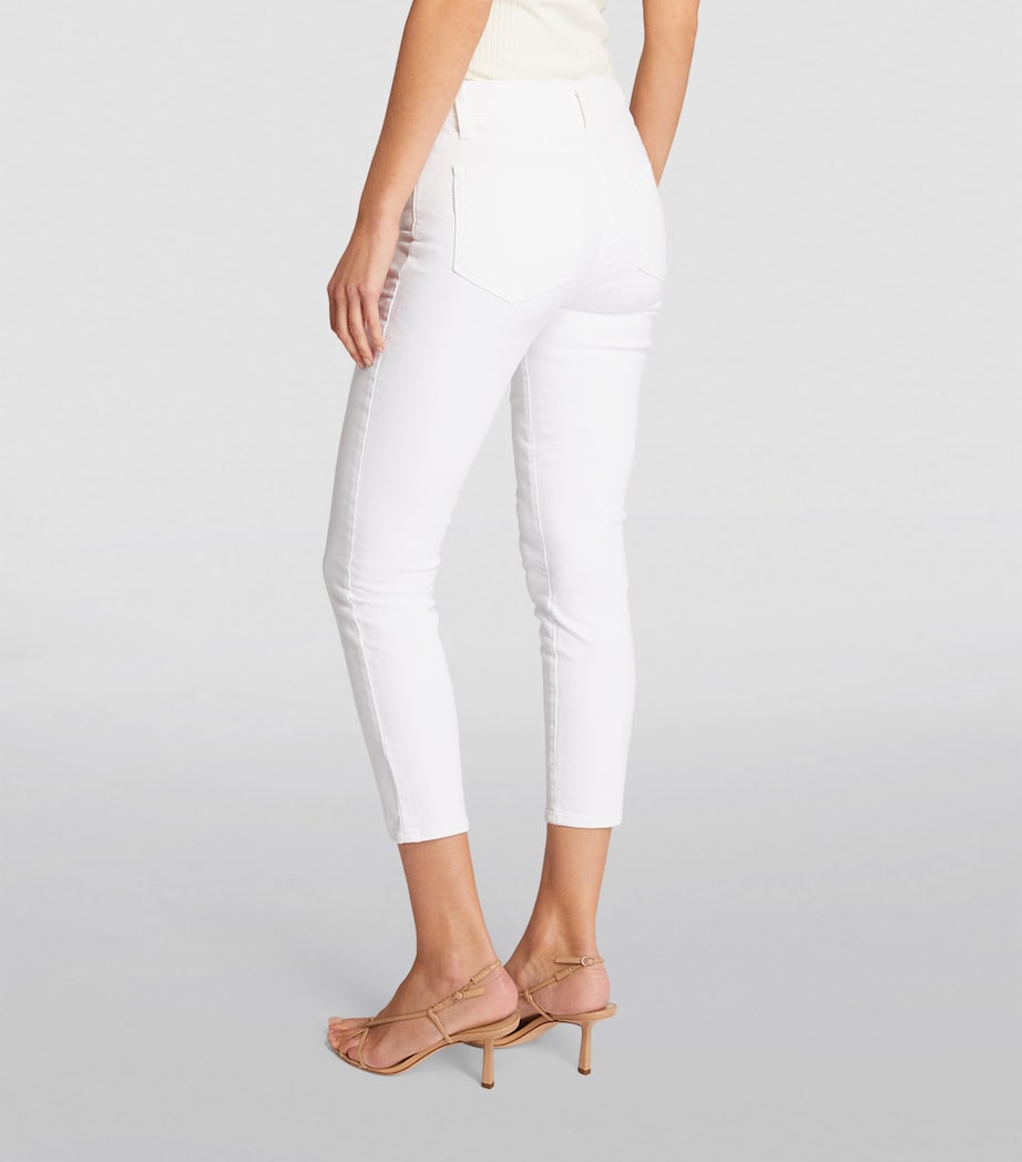 Cropped Hoxton High-Rise Skinny Jeans CRISP WHITE Image 4