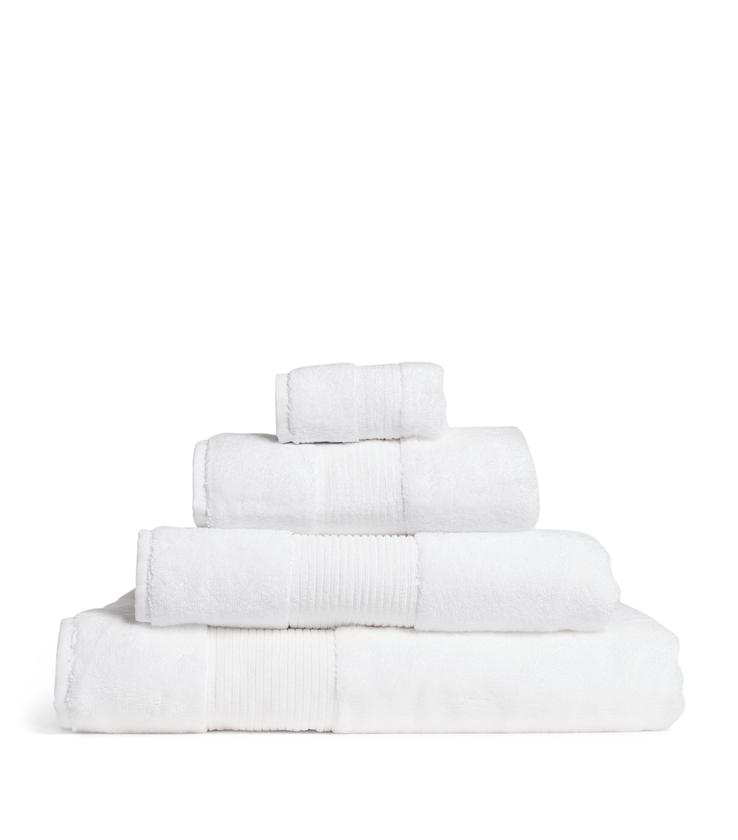 Harrods Of London Organic Cotton Bath Towel In White