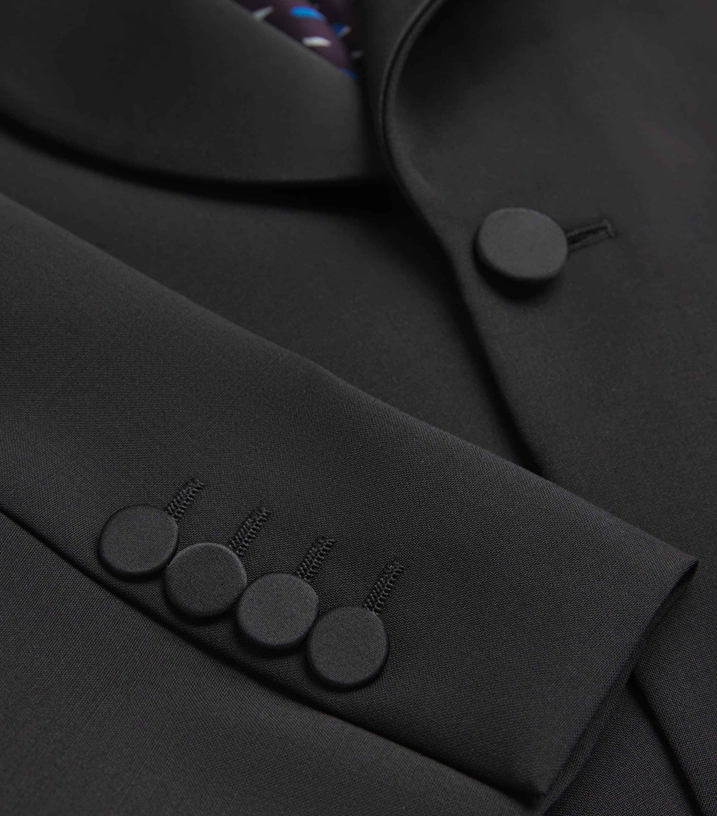 Wool-Mohair Tuxedo Jacket 79_BLACK Image 5