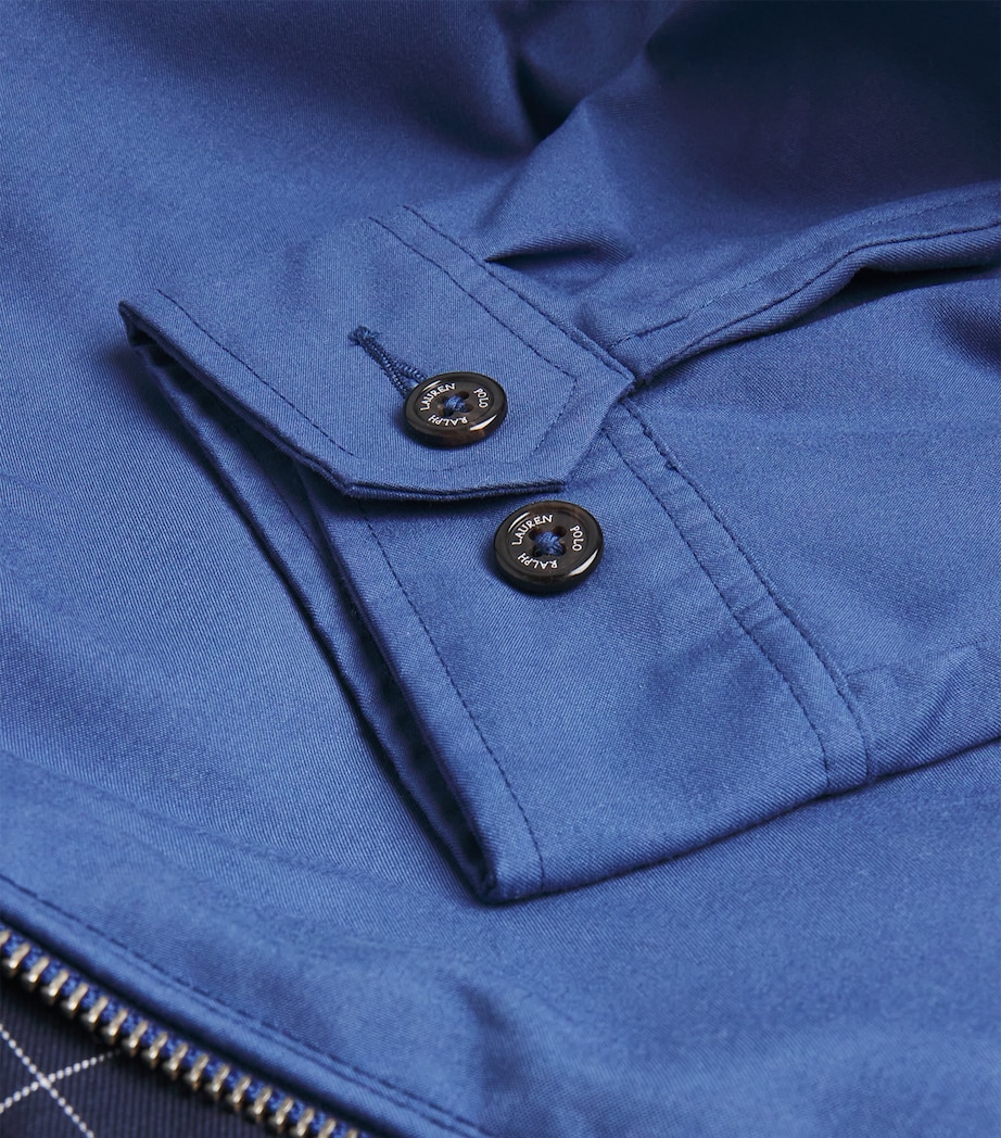 Water-Repellent Hooded Harrington Jacket NAVY Image 5