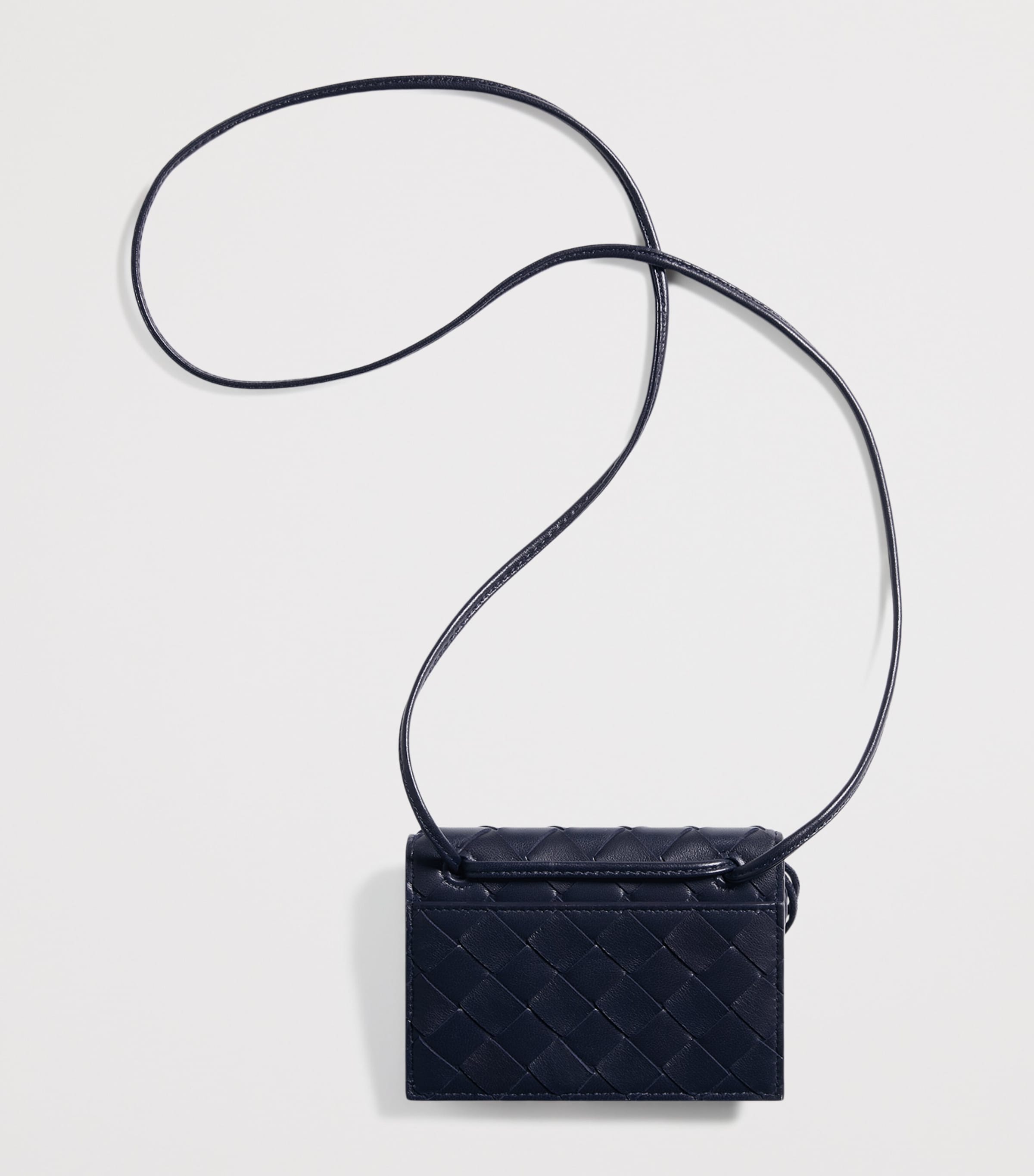 Leather Intrecciato Andiamo Badge Holder 4338 Image 4