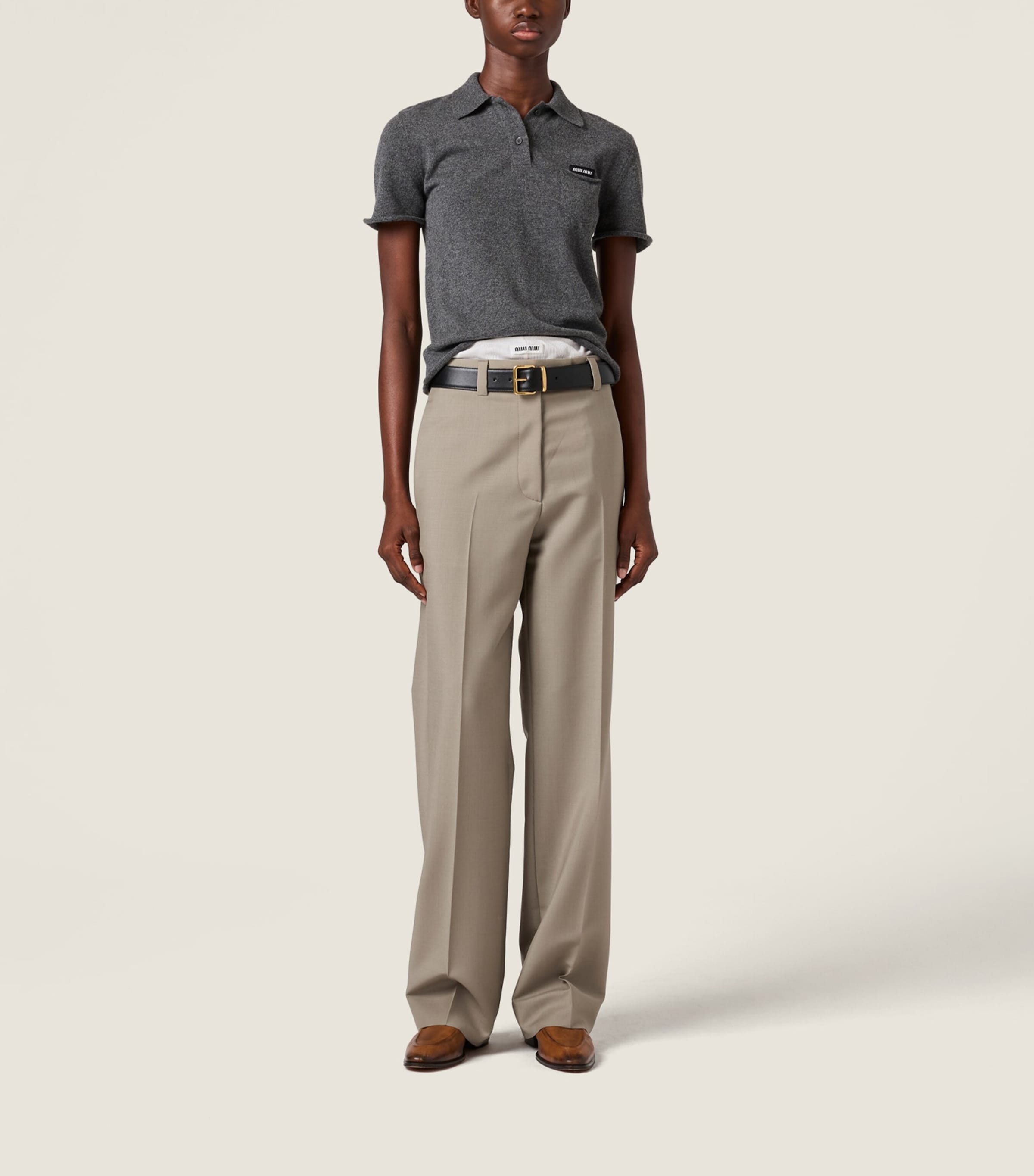 Cashmere Logo Polo Shirt F0480 Image 2