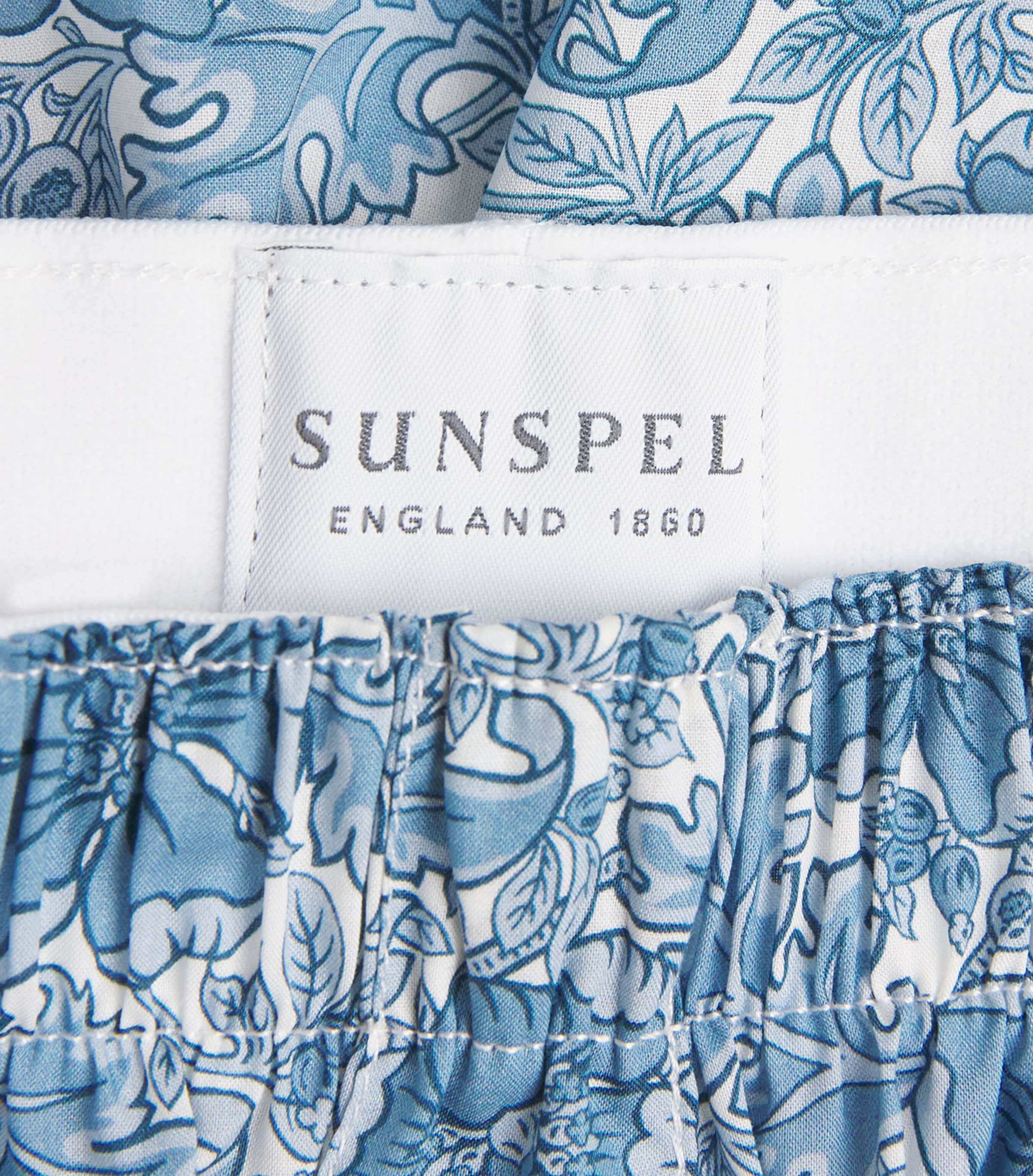 Cotton Printed Boxer Shorts BUXB STN BLU MON FLR Image 5