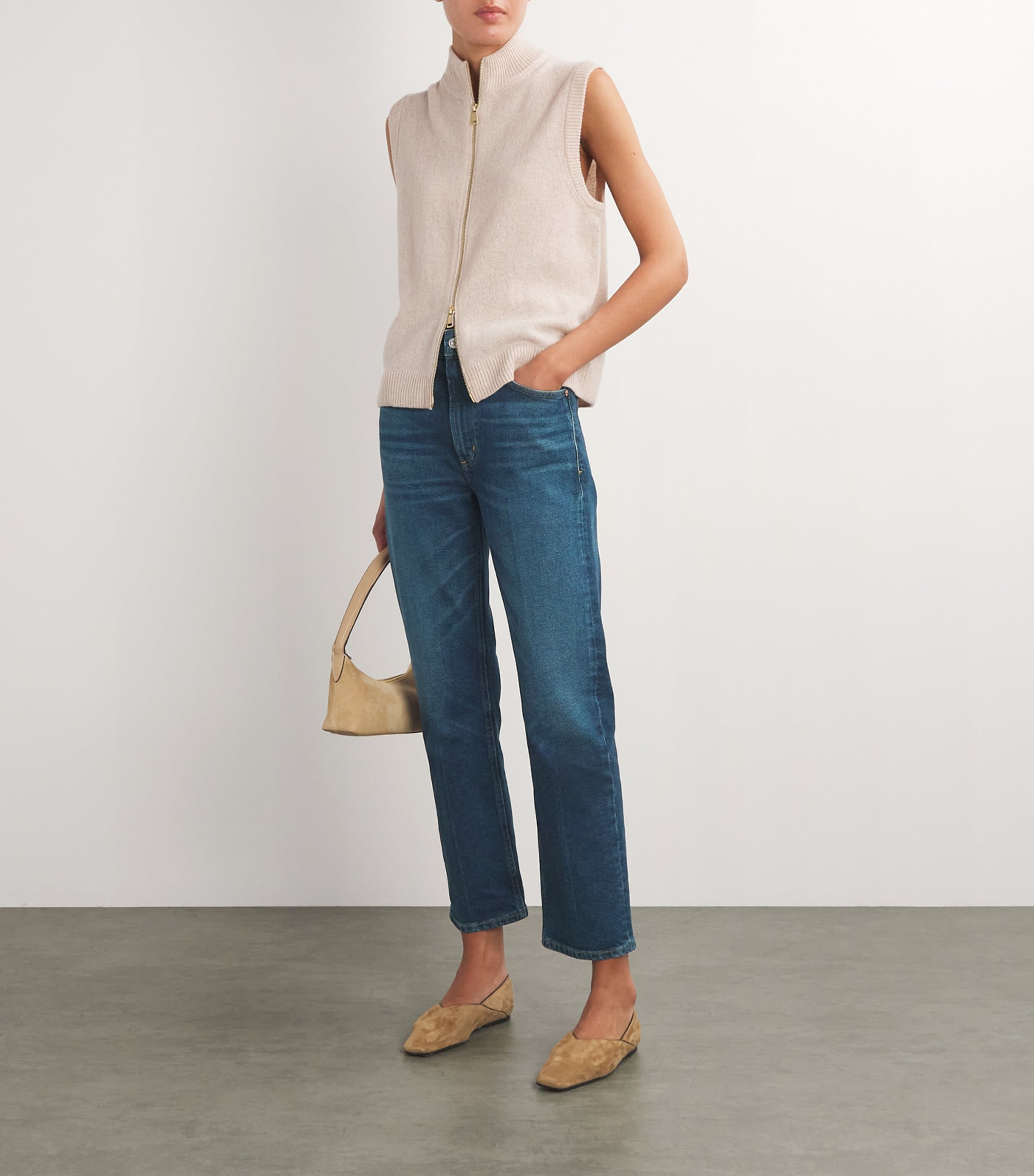 Citizens of Humanity Womens Zurie Ankle Straight Jeans Wndrlust (dk Indgo) Image 2
