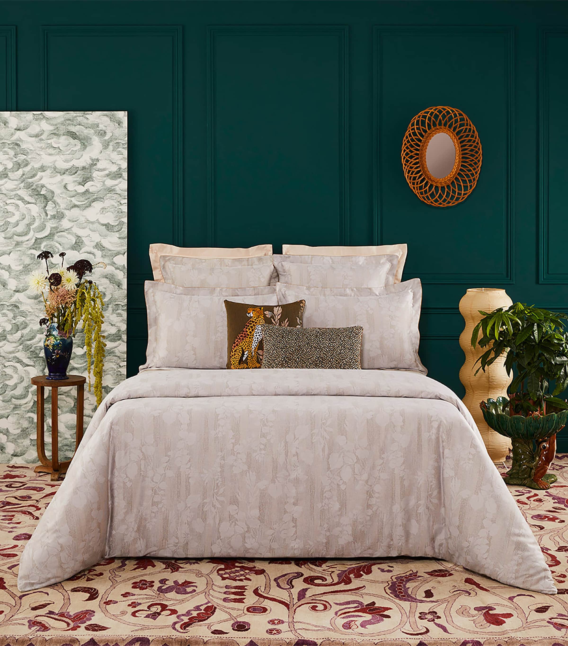 Yves Delorme Nymphes Natural Double Flat Sheet