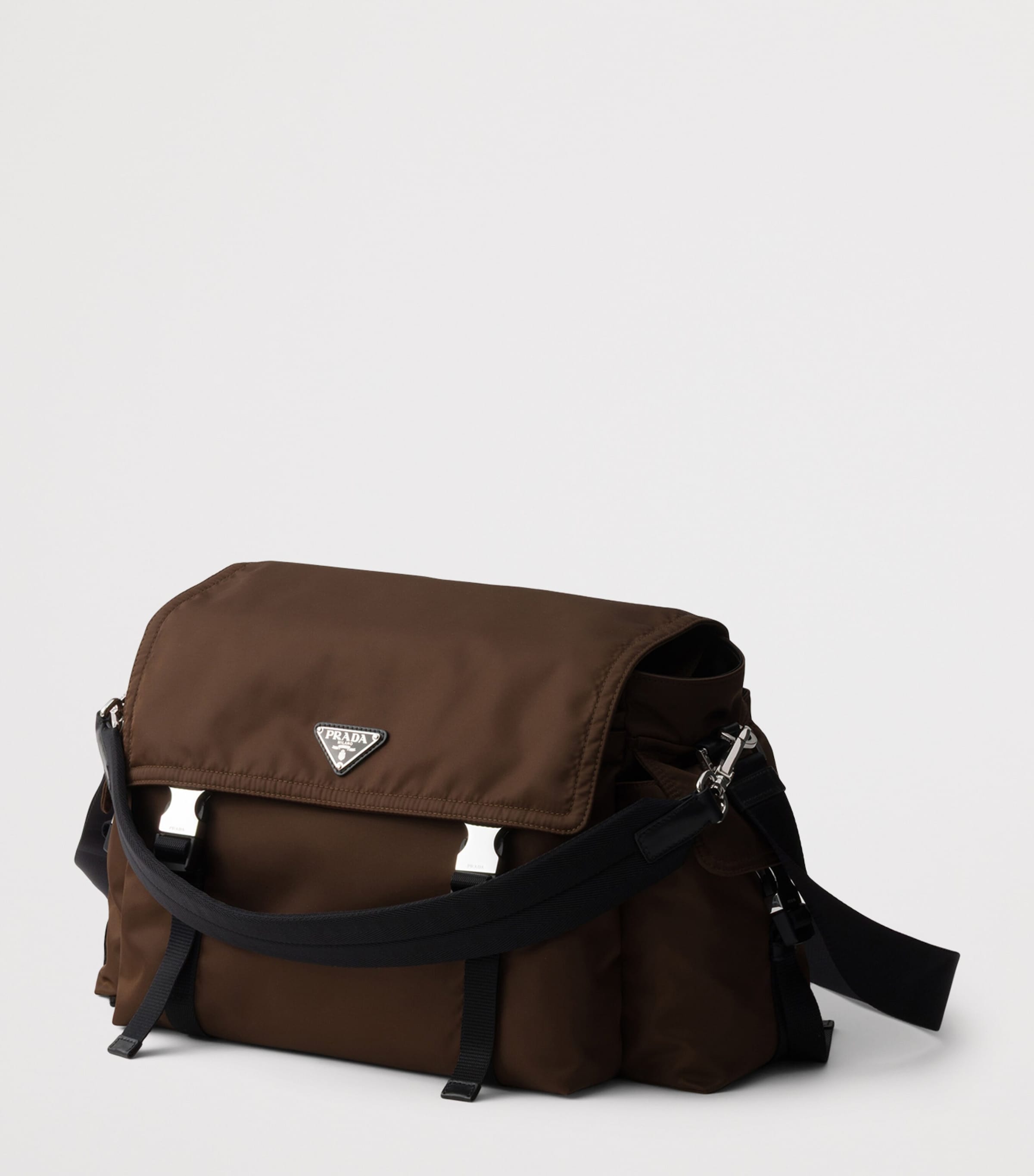 Prada Re-Nylon and Leather Messenger Bag Image 3
