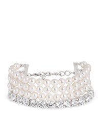 Faux Pearl Diamanté Bracelet