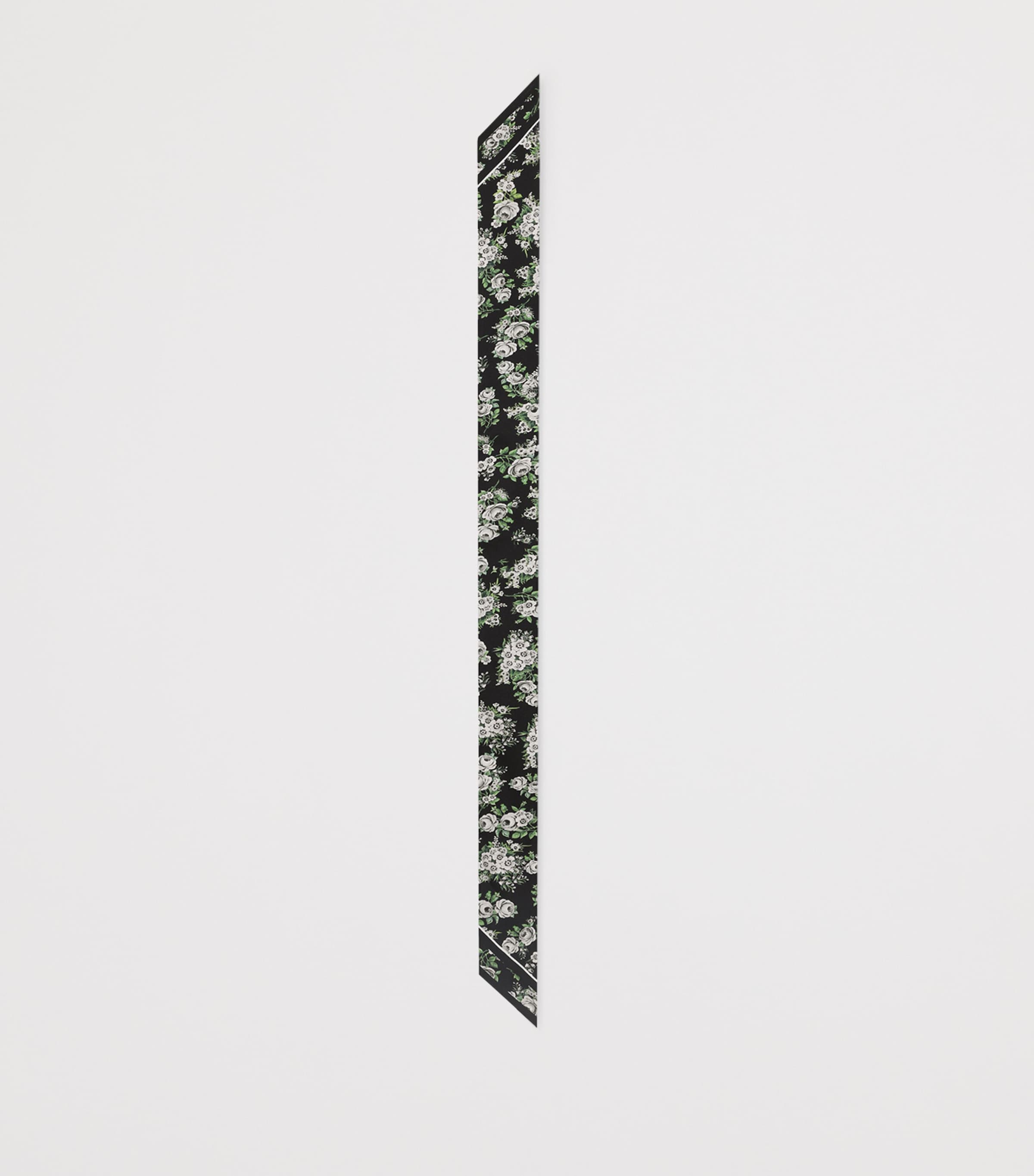 Dolce&Gabbana Silk Floral Skinny Scarf Bouq Image 2