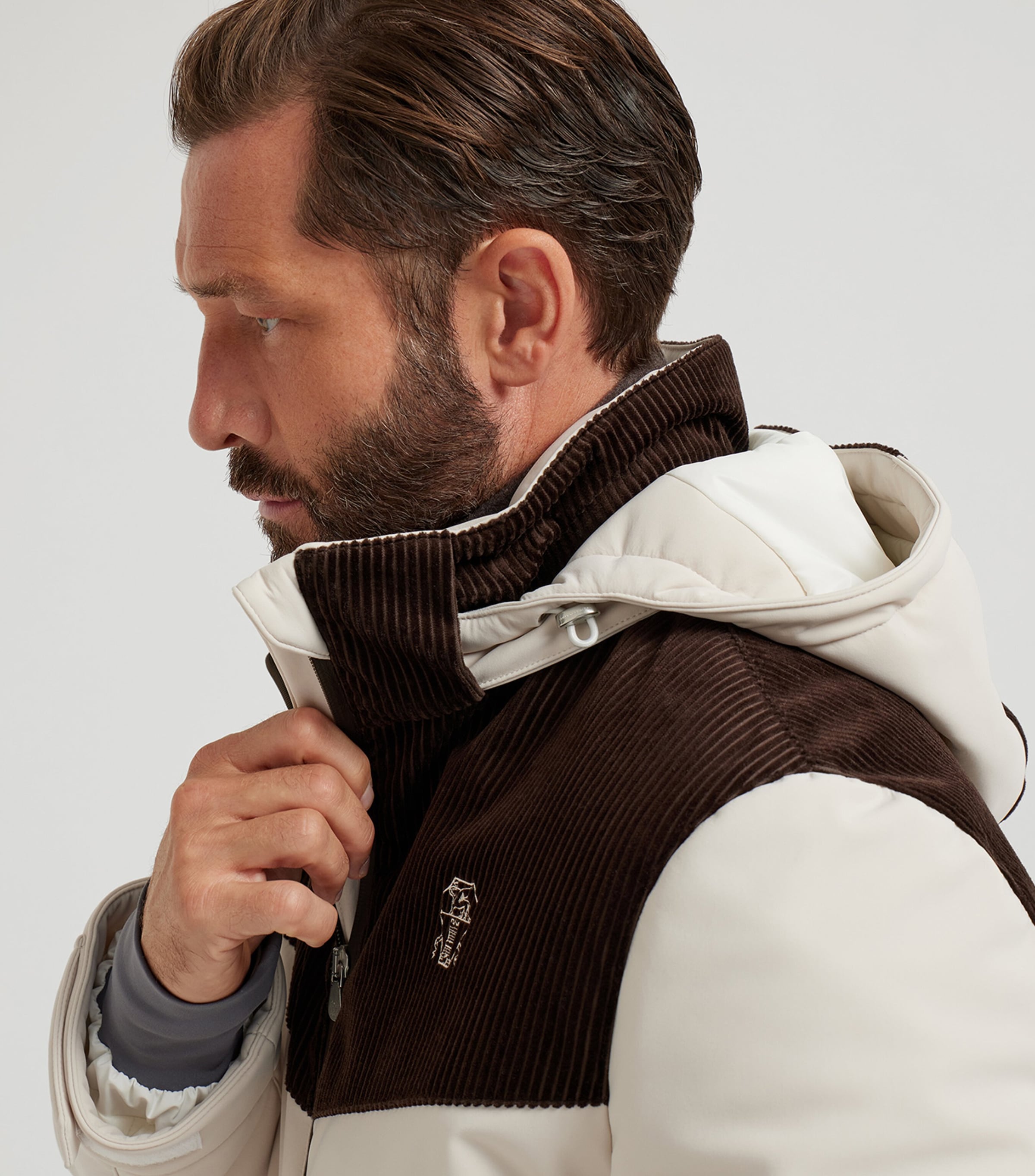 Brunello Cucinelli Brown Corduroy-Detail Mountain Jacket | Harrods US