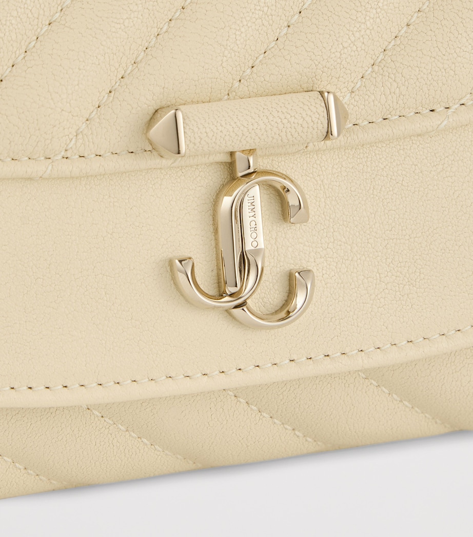 Curve Small Biker Leather Quilted Cross-Body Bag BUTTERMILK/SHINY GOL Image 2