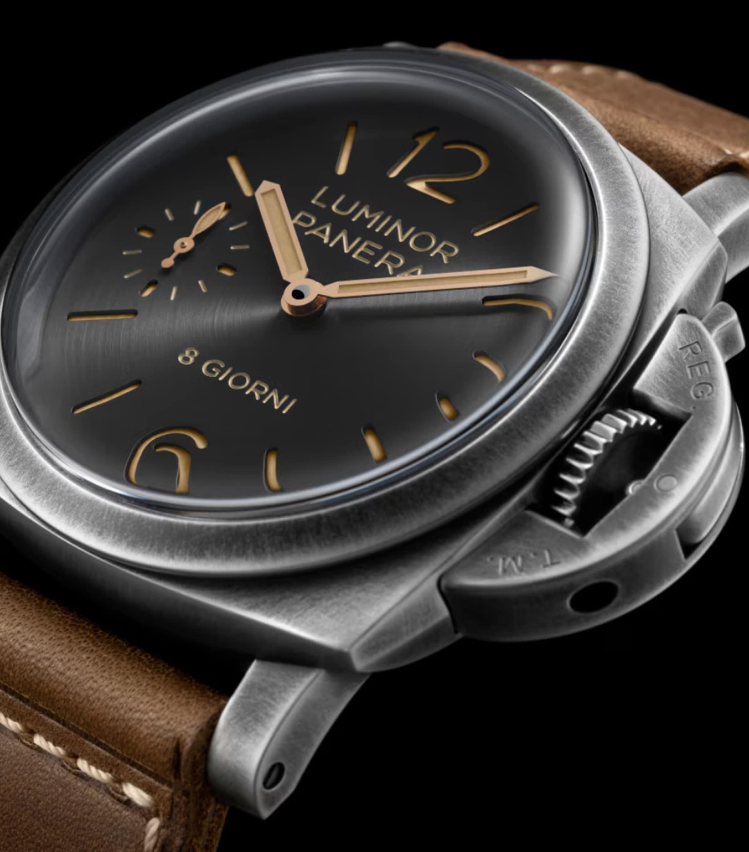 Panerai Stainless Steel Luminor 8 Giorni Watch 44mm Grey Image 4