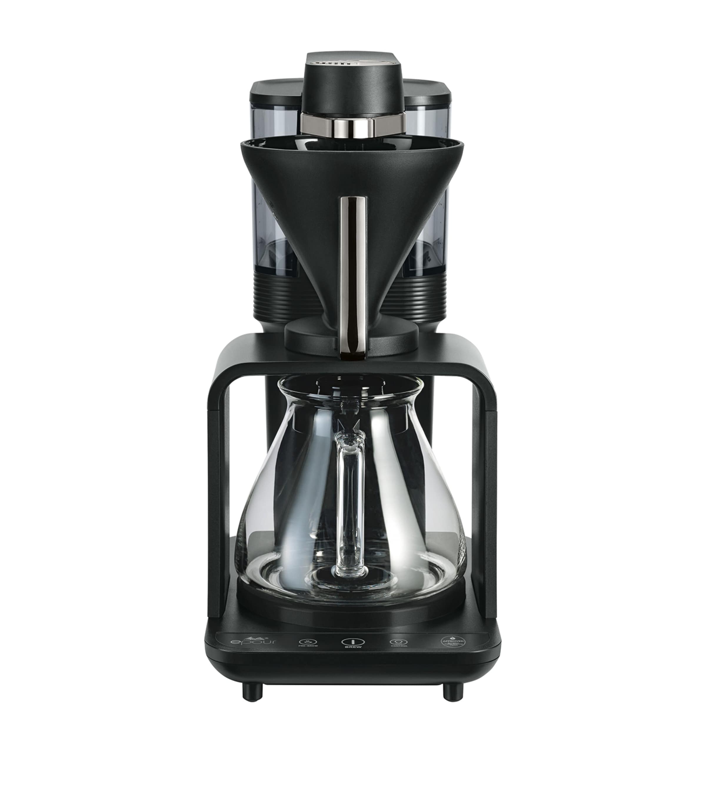 Melitta Epour Chrome Coffee Machine In Black