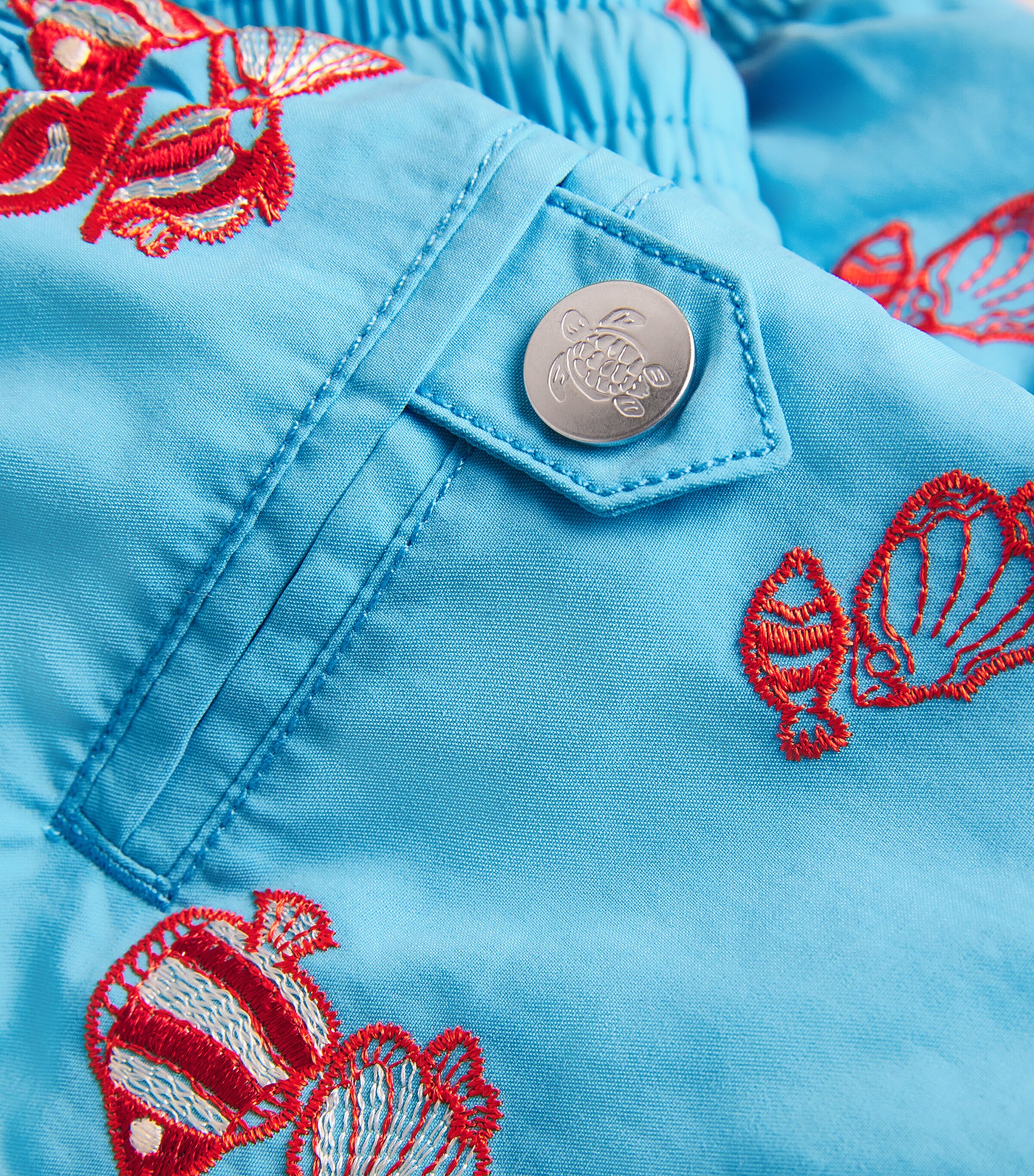 Fishy Vibes Embroidered Mistral Swim Shorts 612TOPAZE BLEUE Image 5