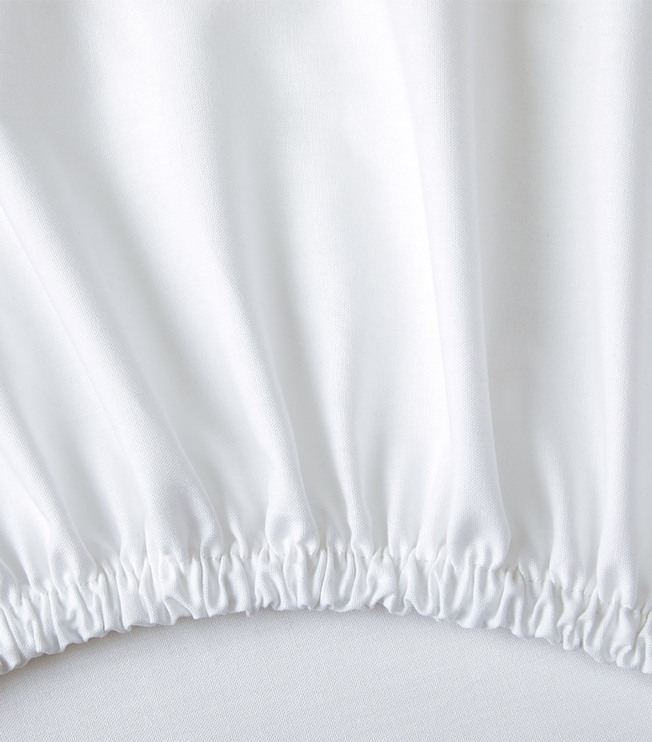 Ralph Lauren Home Polo Player Euro King Fitted Sheet (160cm x 200cm) White Image 3