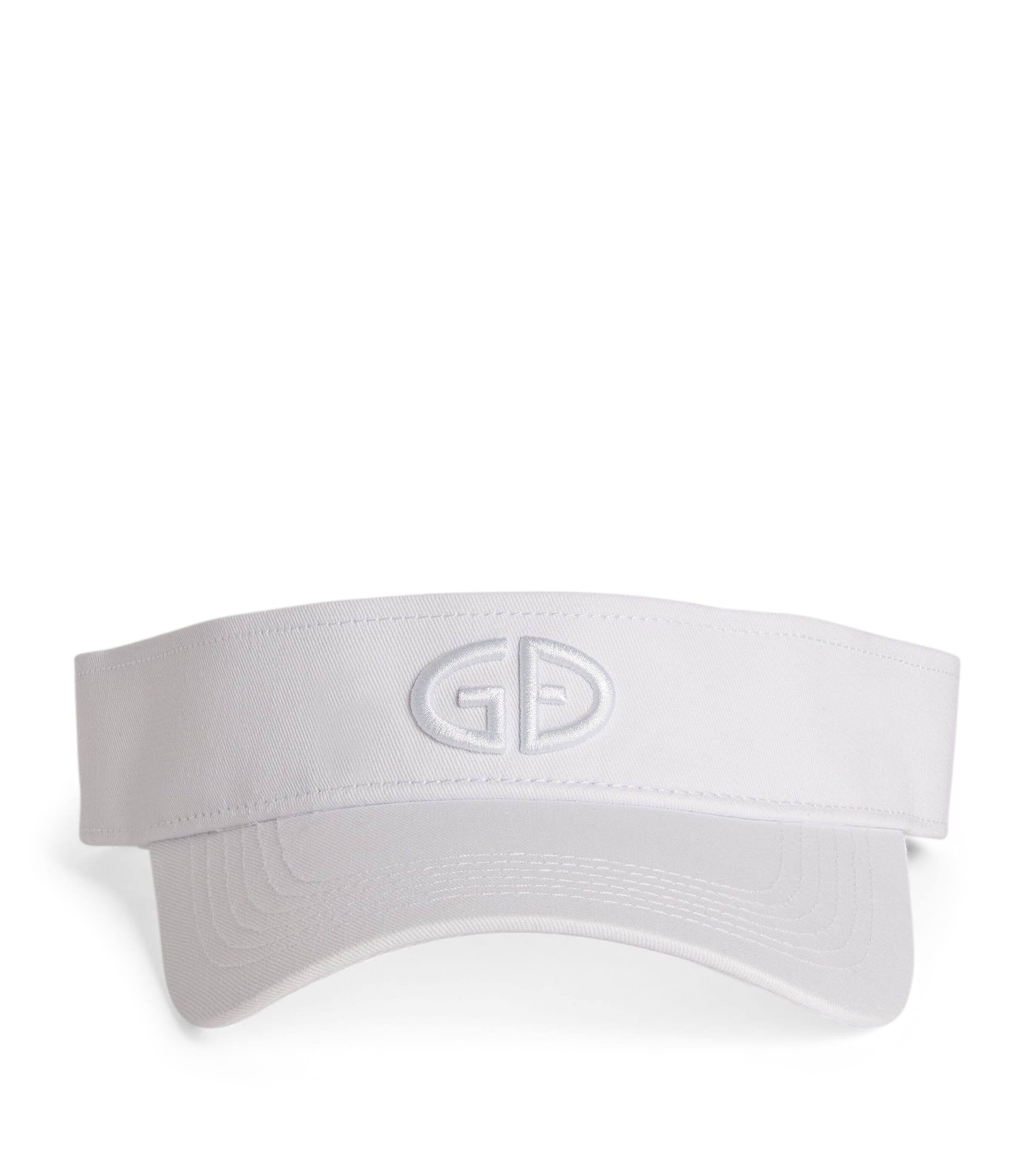Goldbergh Cotton Logo Match Visor In White