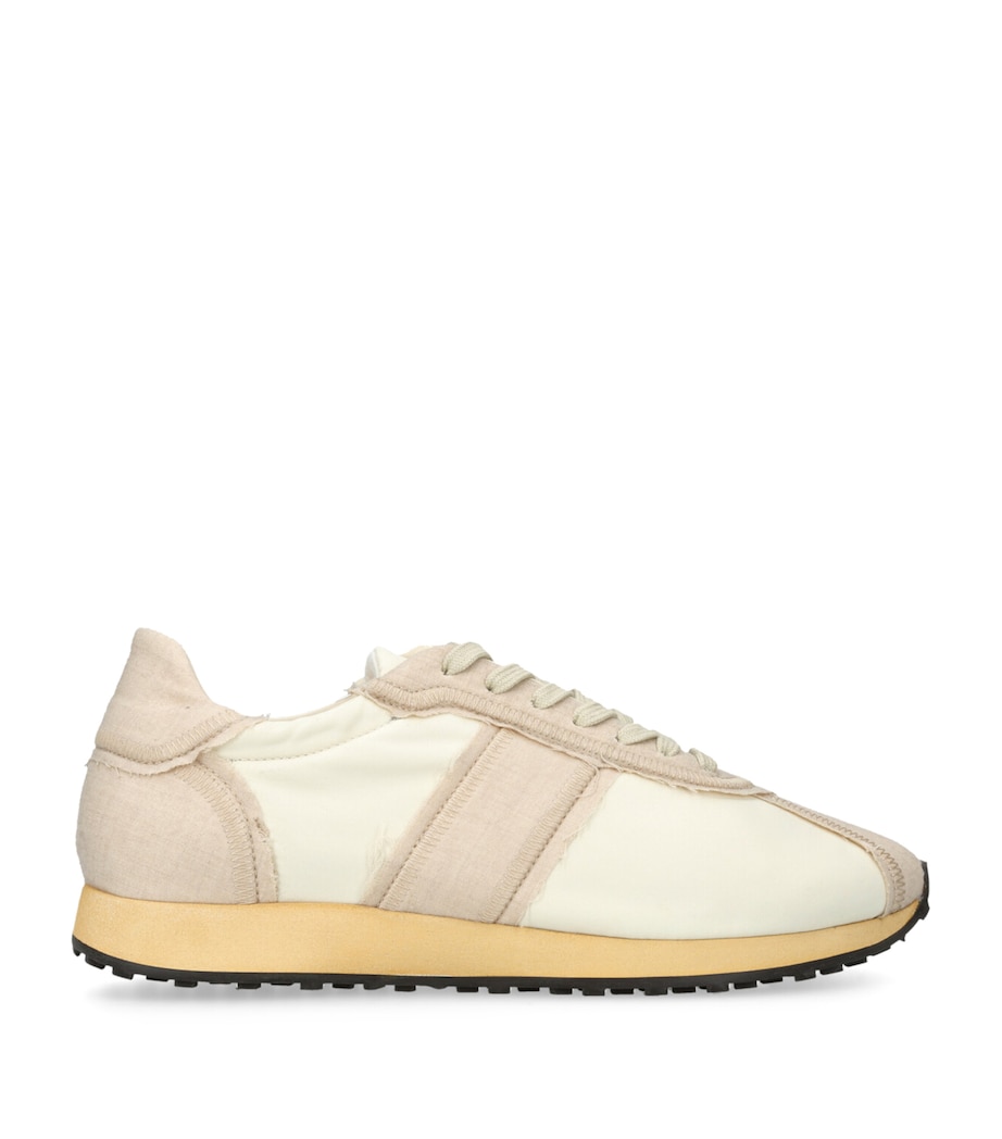 The Row Moveo Mica Low-Top Sneakers Beige Comb Image 1
