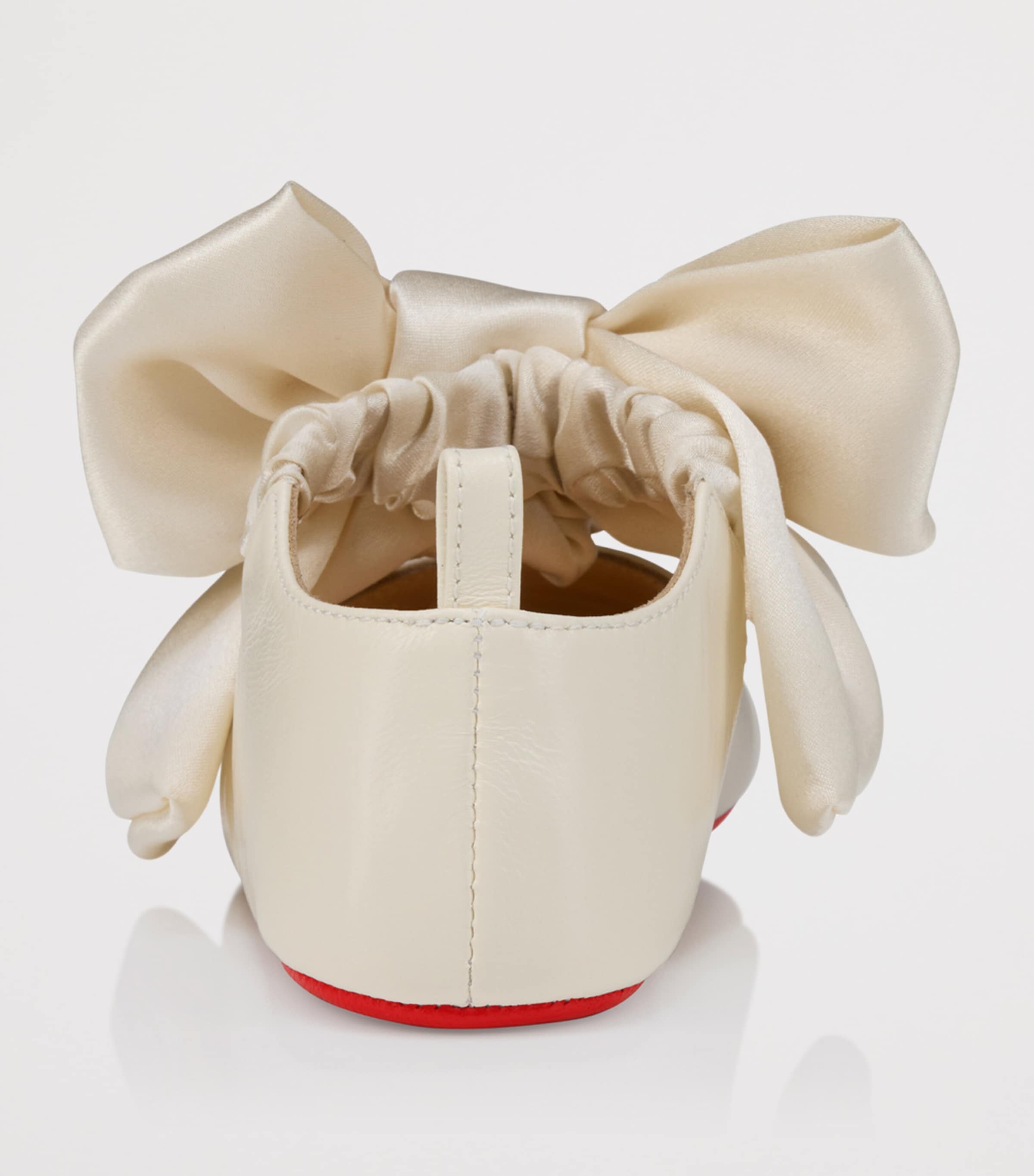 Christian Louboutin Kids 루 베이브 노도 가죽 발레 플랫
