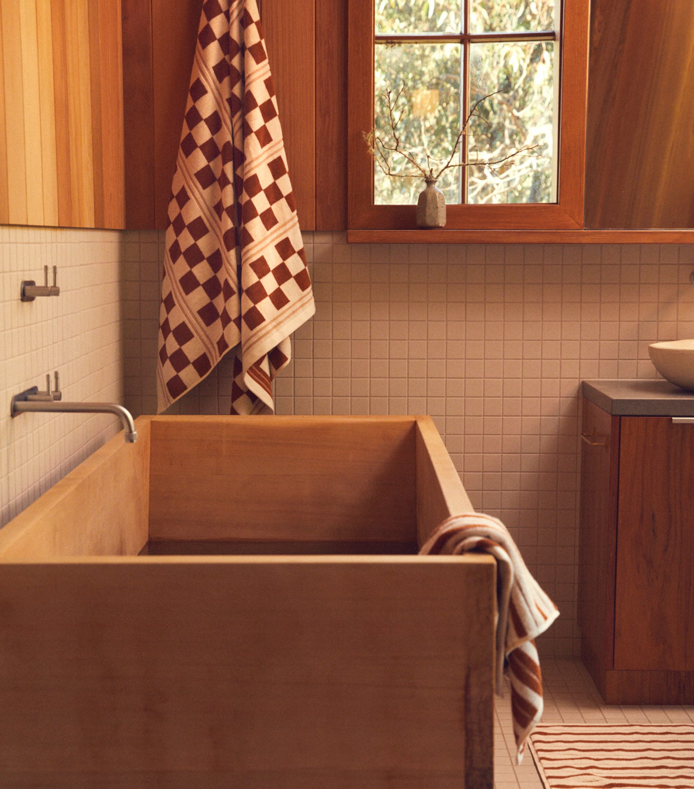 Organic Cotton Echo Bath Mat (50cm x 80cm) FUYU & CHALK Image 4