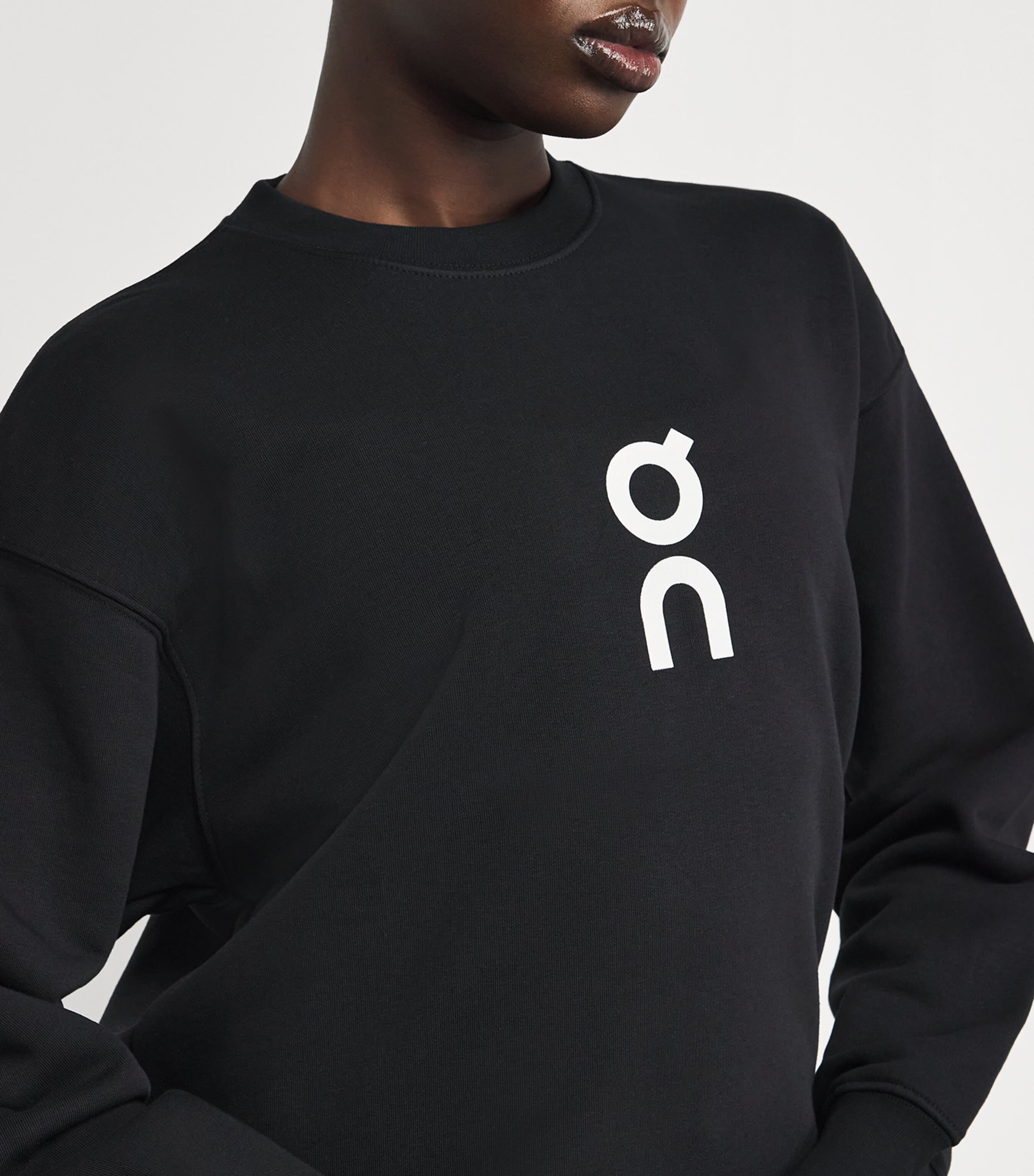Cotton-Blend Club Crew Sweatshirt BLACK Image 6