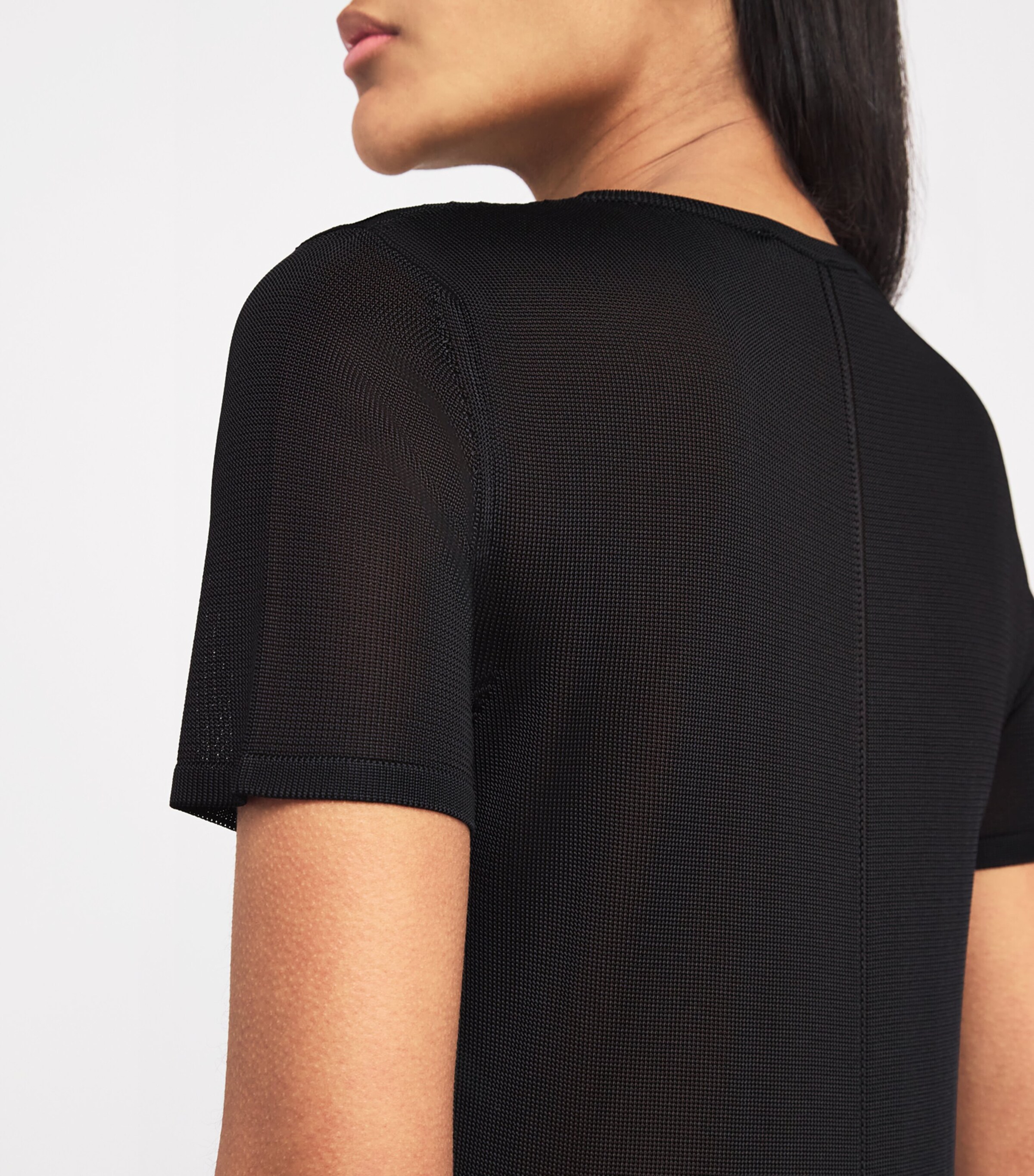 Lemaire Womens Split-Detail Column Dress Black Image 4