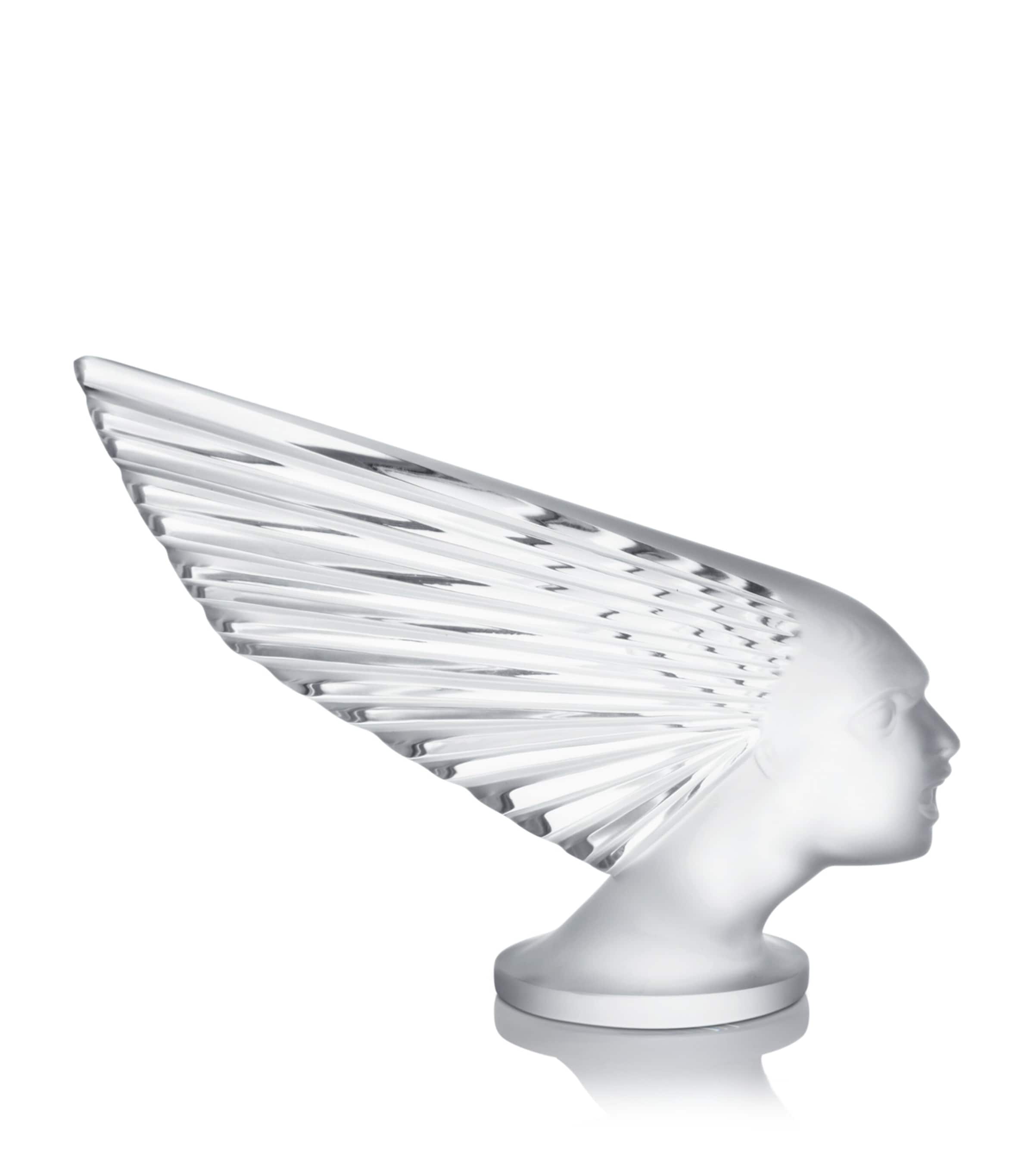 Lalique Crystal Mascot Victoire Sculpture