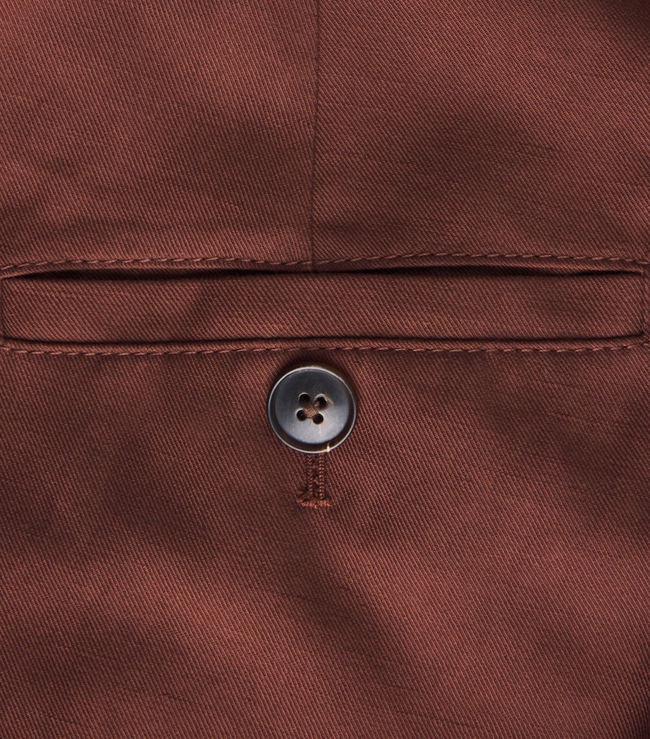 ME+EM Womens Pleated Wide-Leg Trousers Cinnamon Brown Image 6