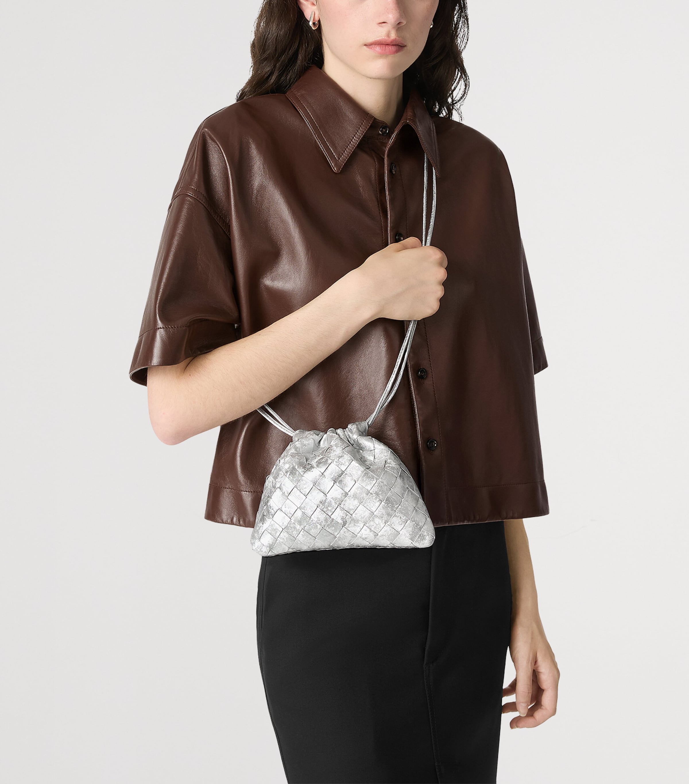 Small Satin Cross-Body Bag 8101 Image 2