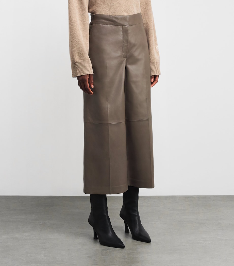 Nappa Leather Thurlow Trousers MUSHROOM Image 3