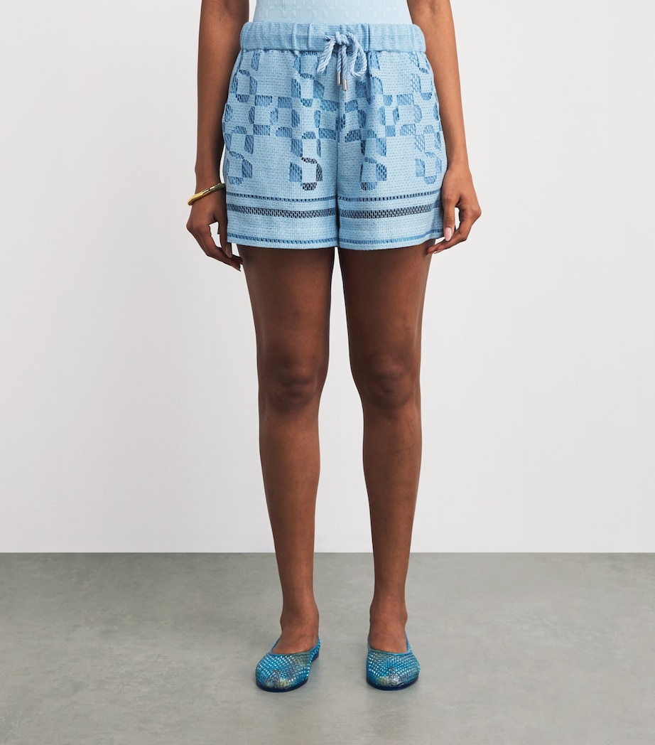 Drawstring Hannah Shorts AZURE SKY MULTI Image 3