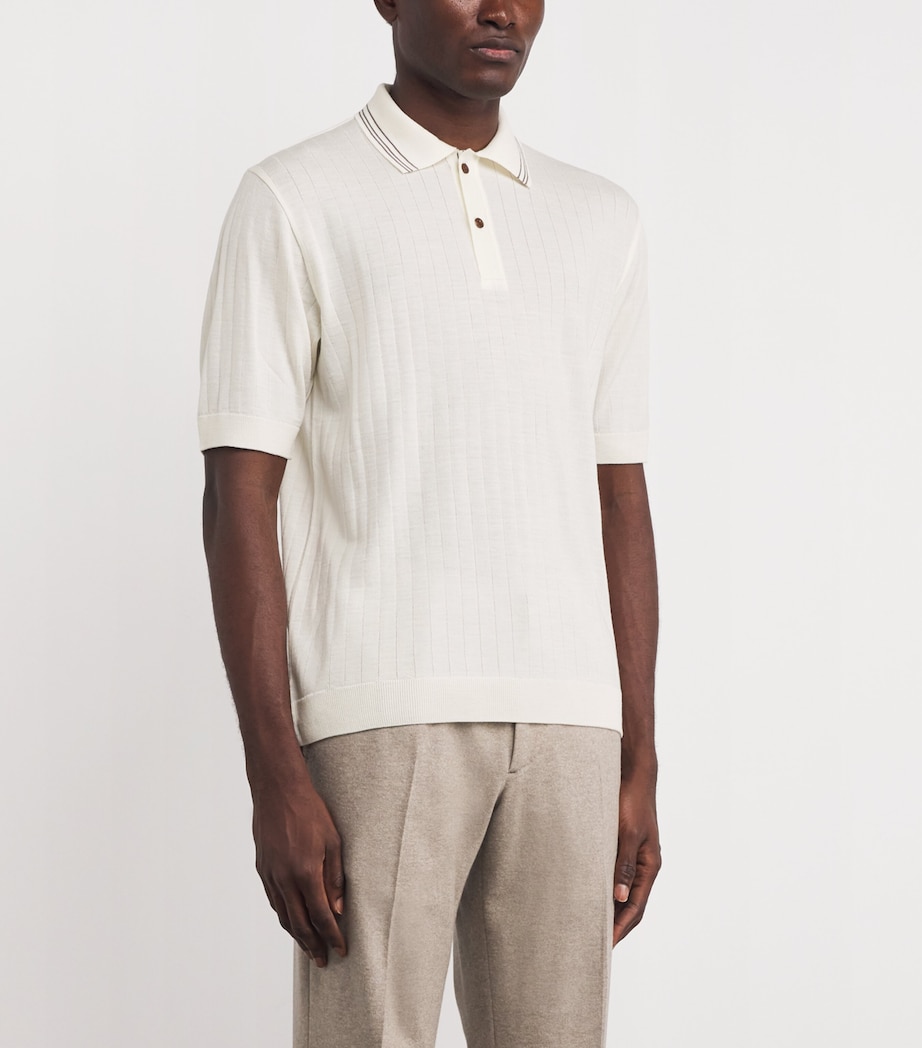 Wool-Cashmere Polo Shirt 10WHITE Image 3