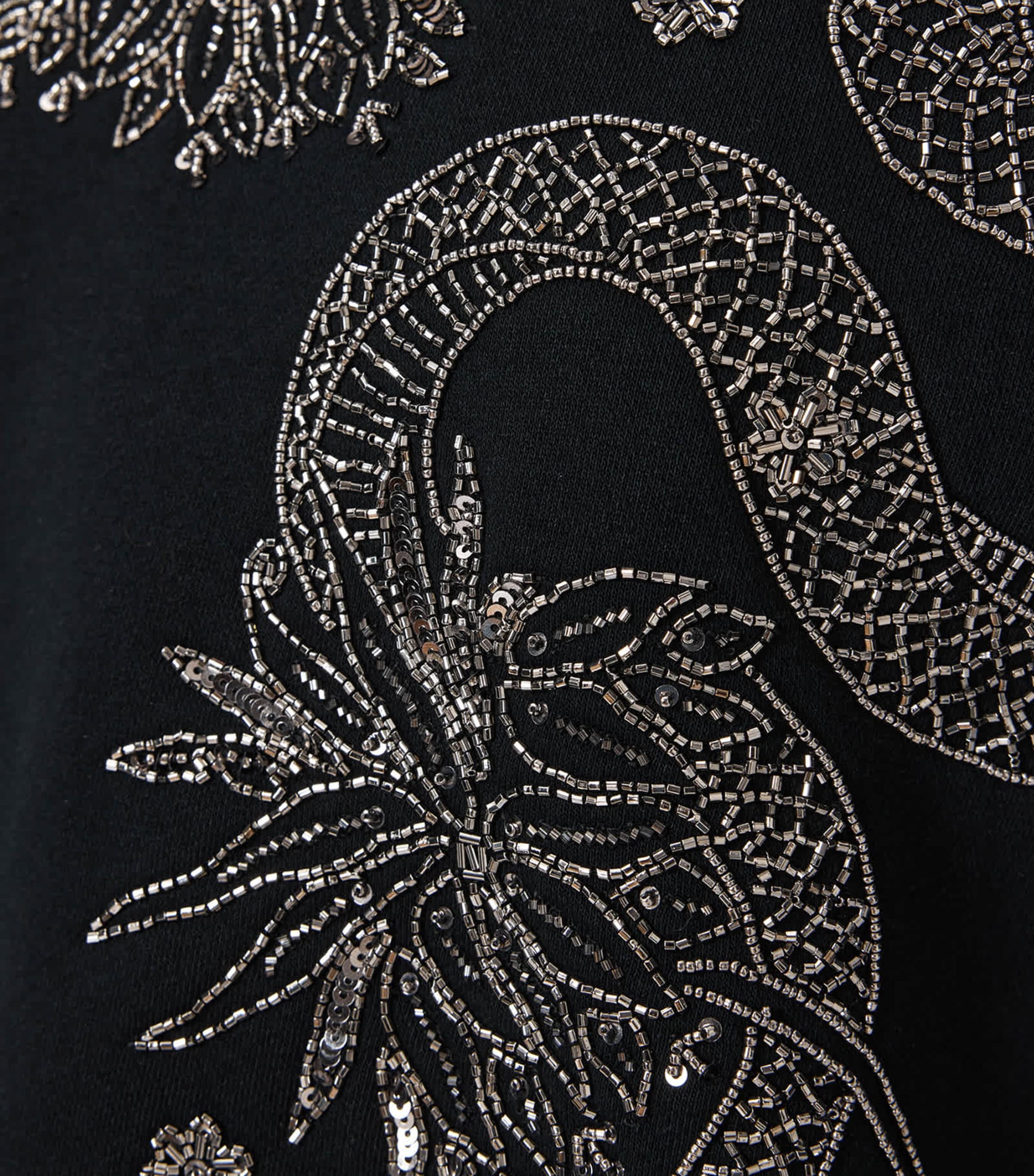 Organic Cotton-Blend Cecile Pippa Sweatshirt BLACK Image 7