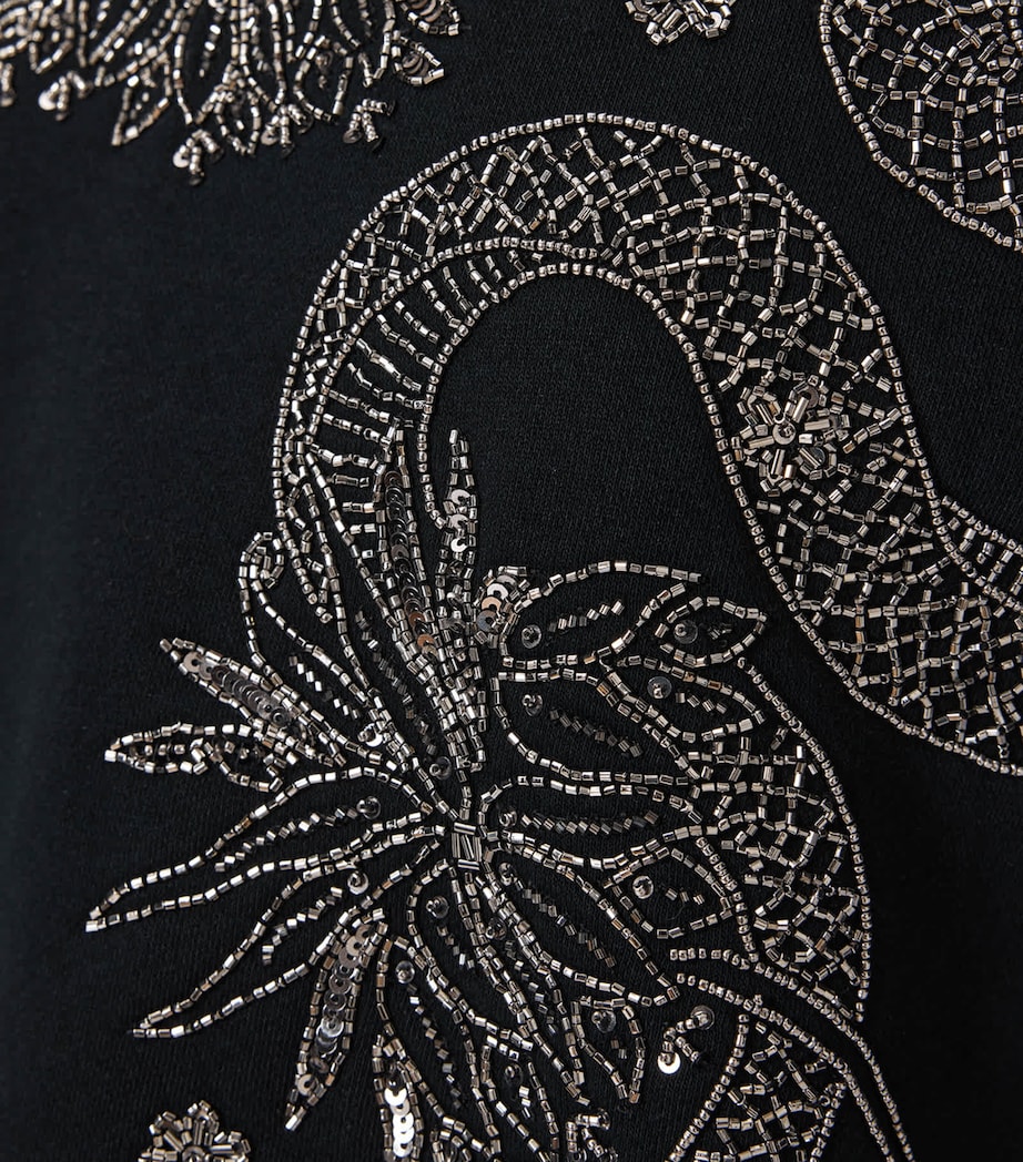 Organic Cotton-Blend Cecile Pippa Sweatshirt BLACK Image 7