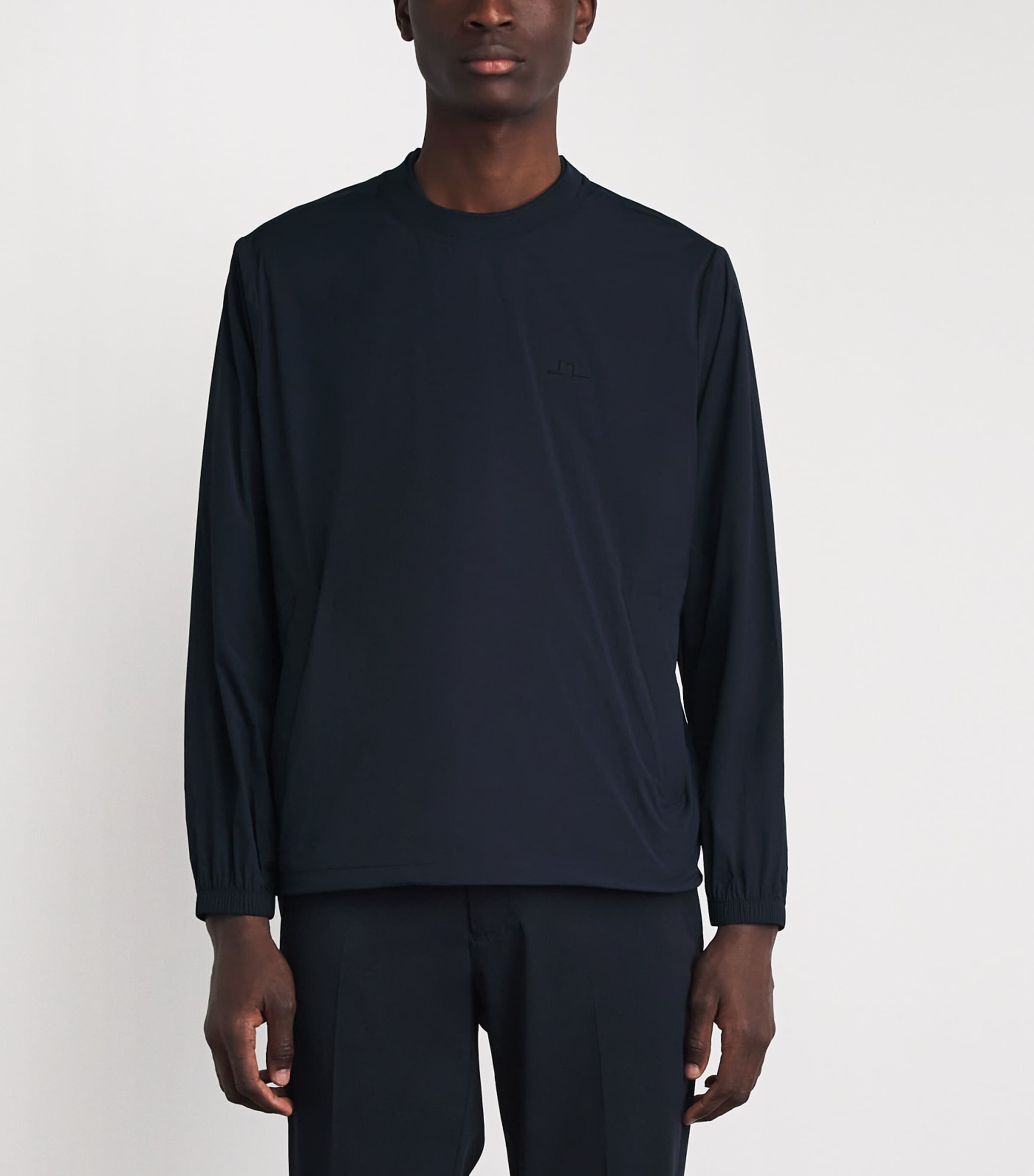 J Lindeberg Mens Crew-Neck Ulf Windbreaker Sweatshirt Jl Navy Image 4