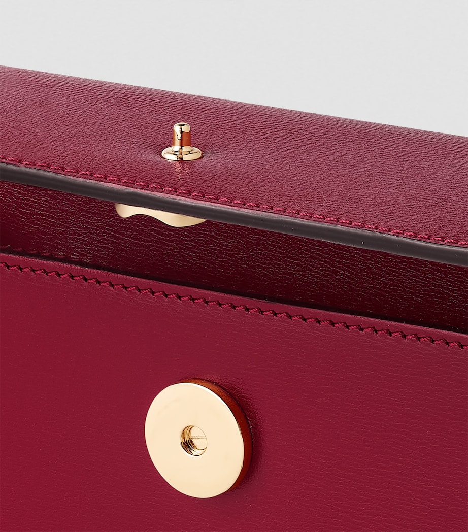 Mini Leather Panthère de Cartier Cross-Body Bag RED Image 5