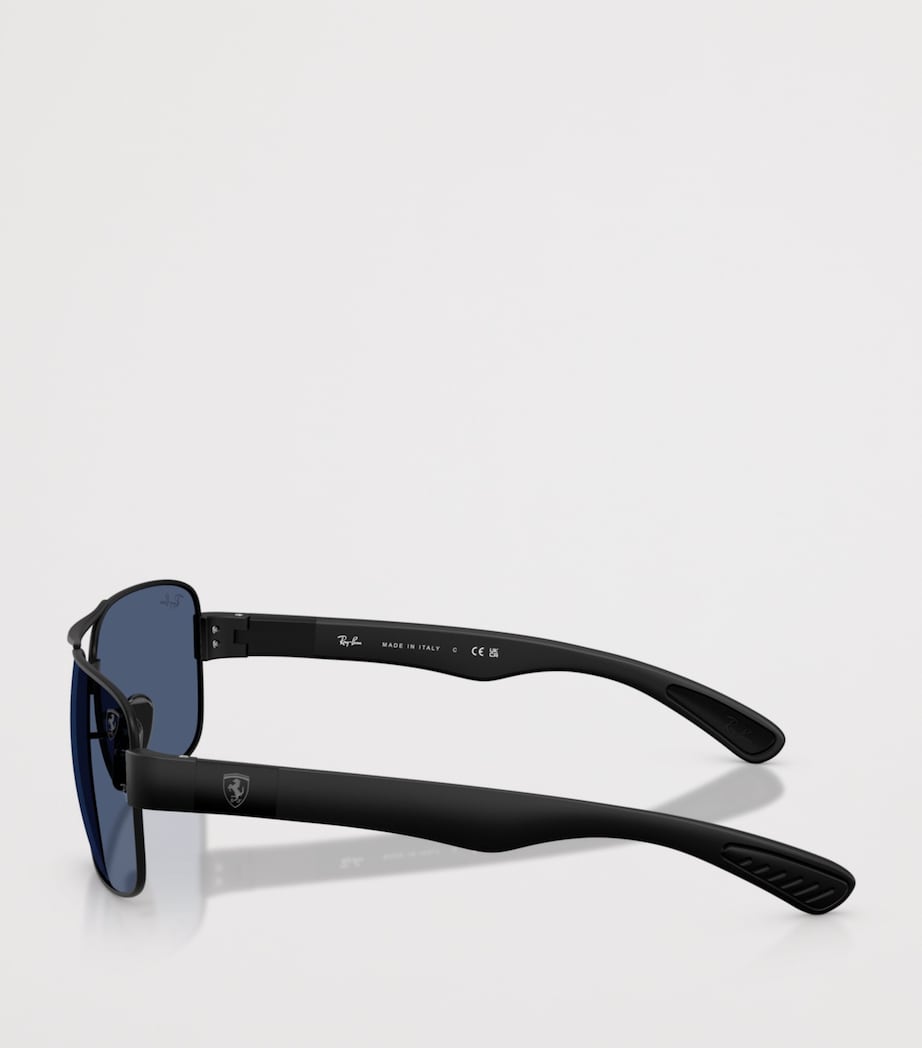 Ray-Ban RB3763M Scuderia Ferrari Collection Square Sunglasses Black Image 3