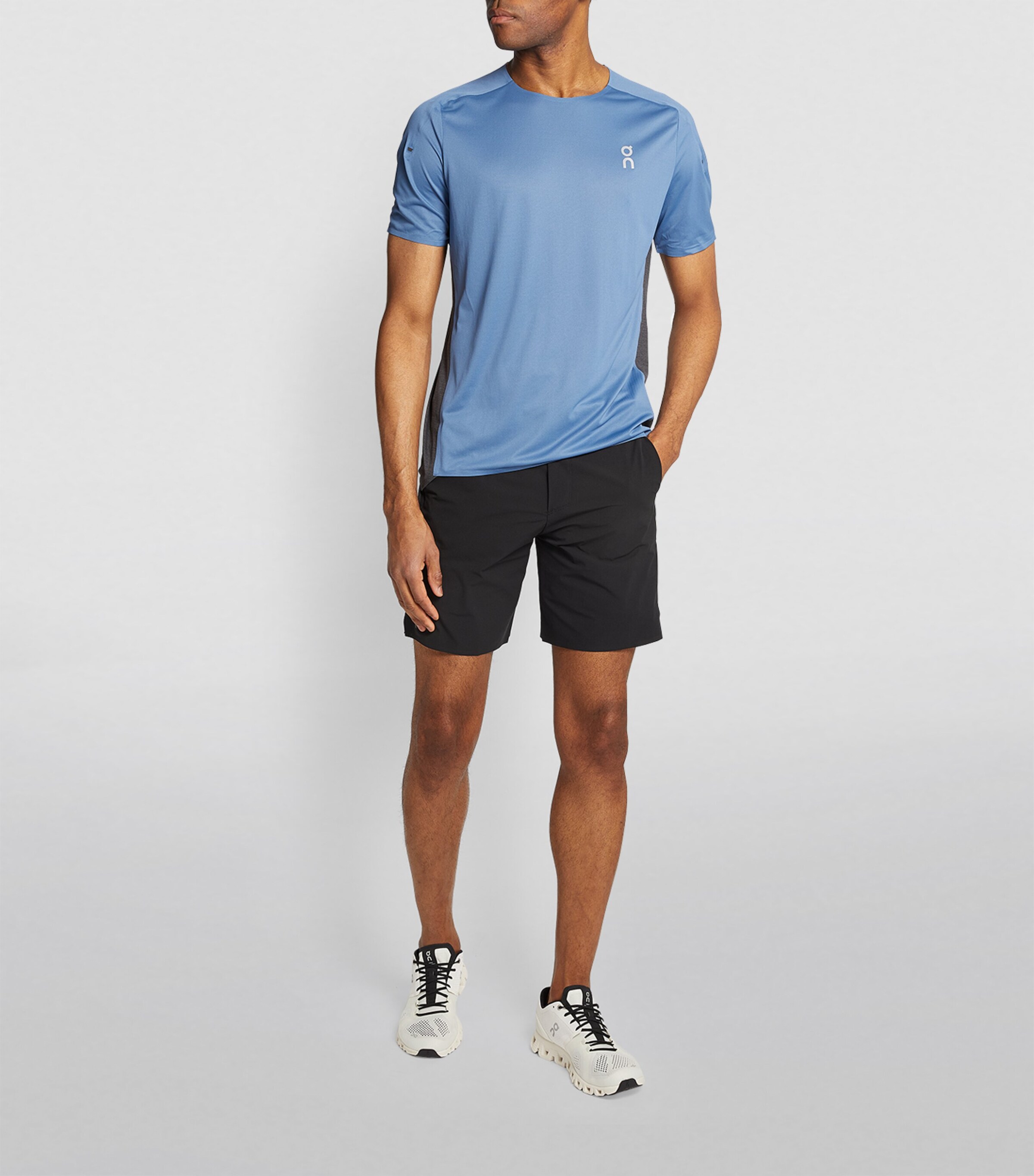 On Mens Hybrid Shorts Black Image 2