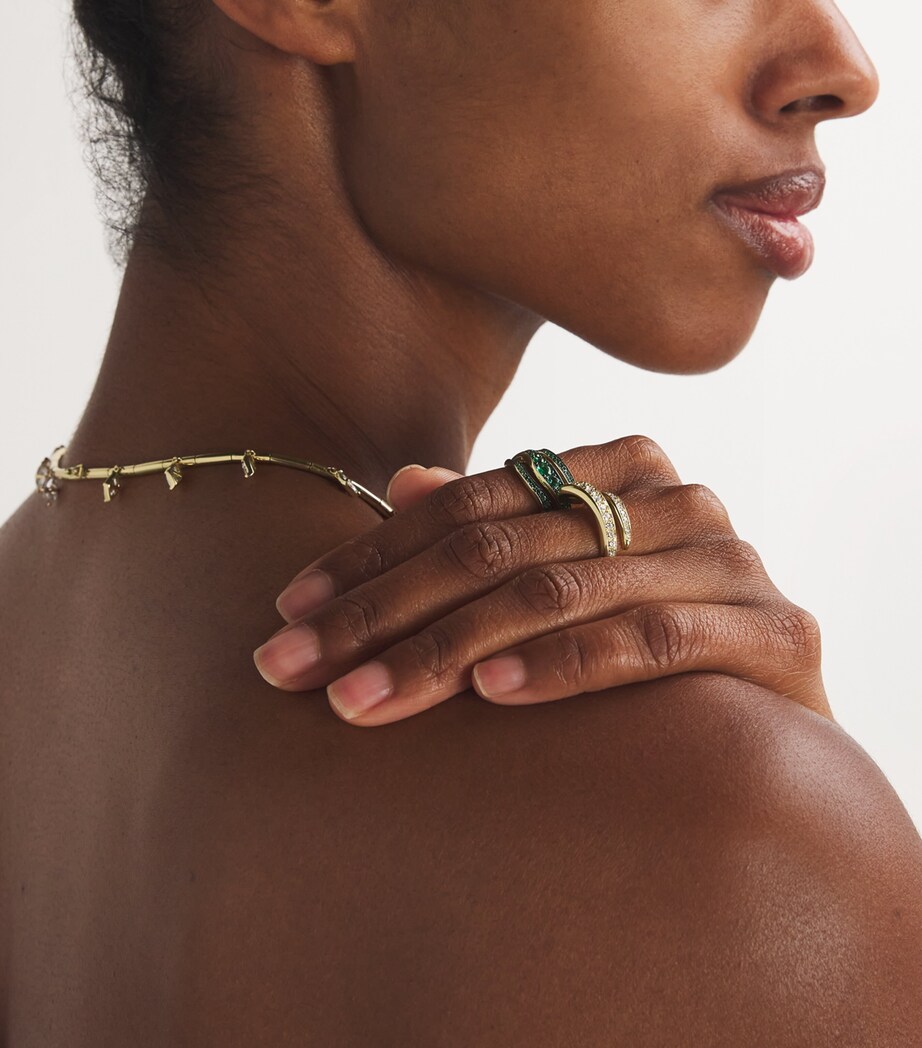Emily P. Wheeler Yellow Gold and Diamond Wrap Ring Yellow Gold Image 5
